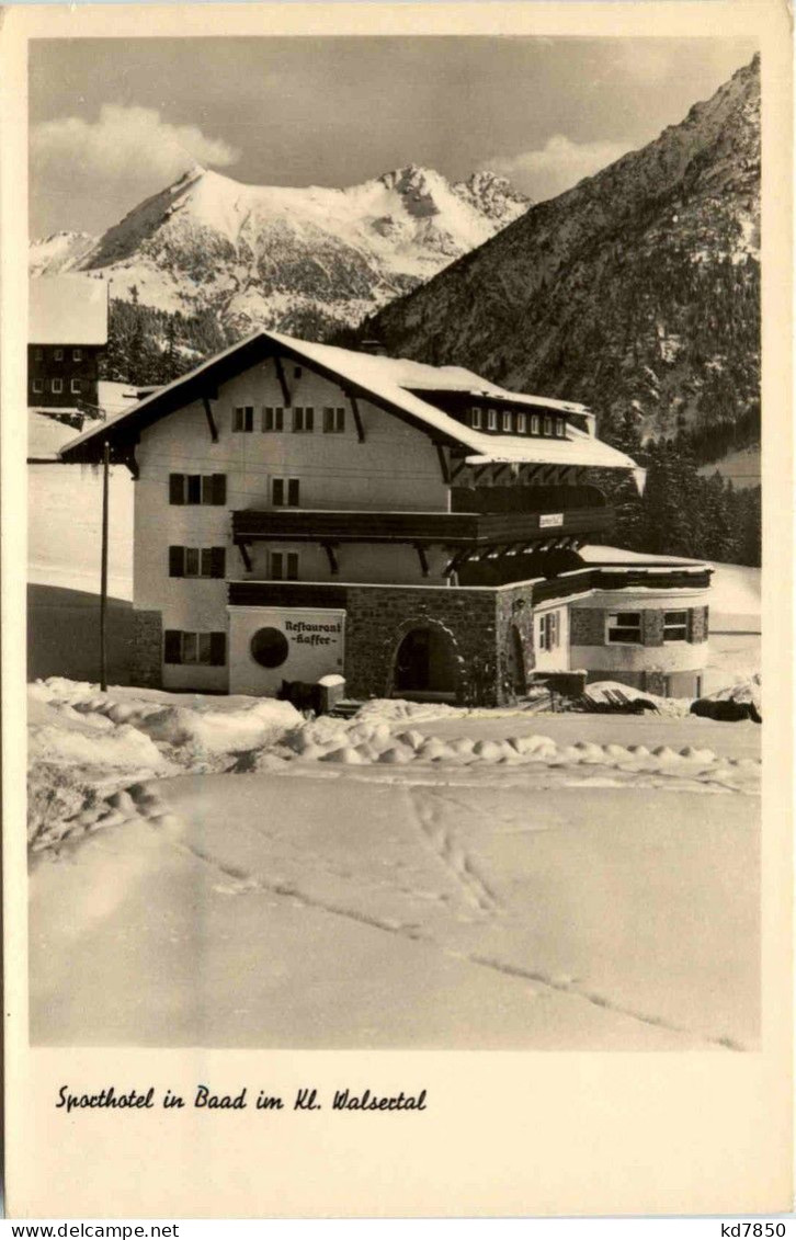 Sporthotel In Baad Im Kleinwalsertal - Kleinwalsertal