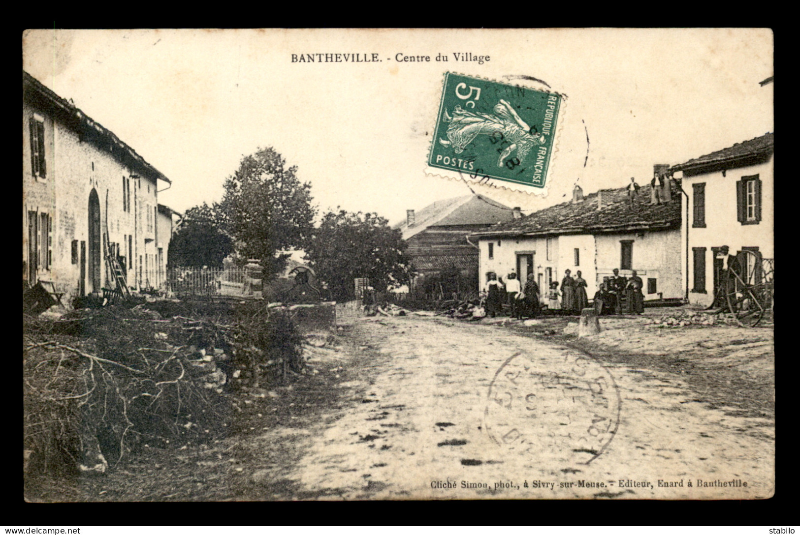 55 - BANTHEVILLE - CENTRE DU VILLAGE - EDITEUR ENARD - Andere & Zonder Classificatie