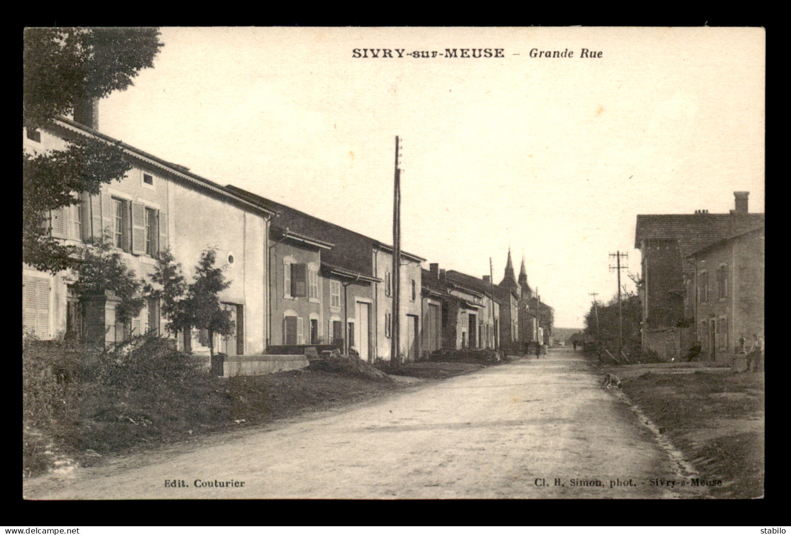 55 - SIVRY-SUR-MEUSE - GRANDE RUE - EDITEUR COUTURIER - Other & Unclassified