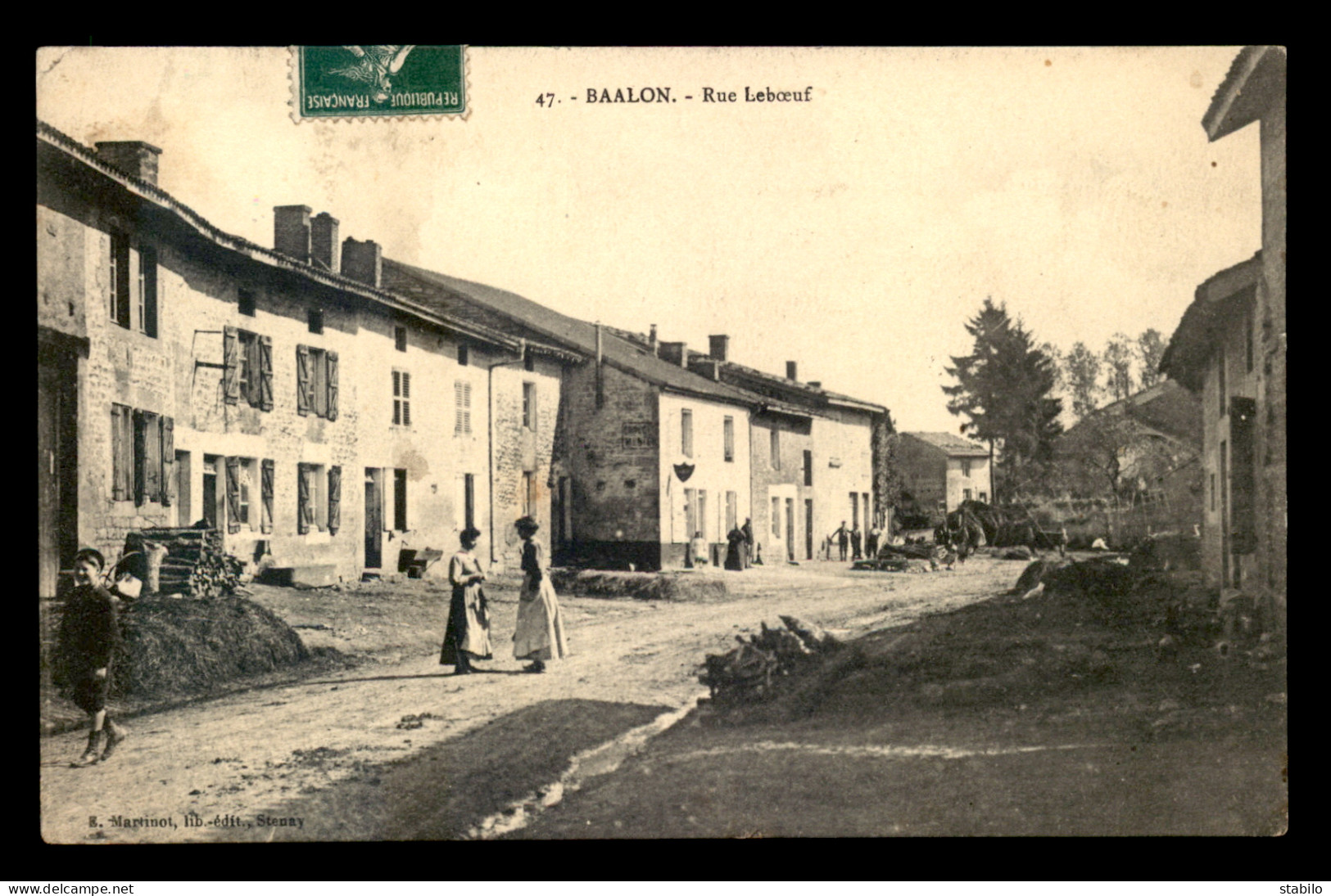 55 - BAALON - RUE LEBOEUF - EDITEUR MARTINOT - Other & Unclassified