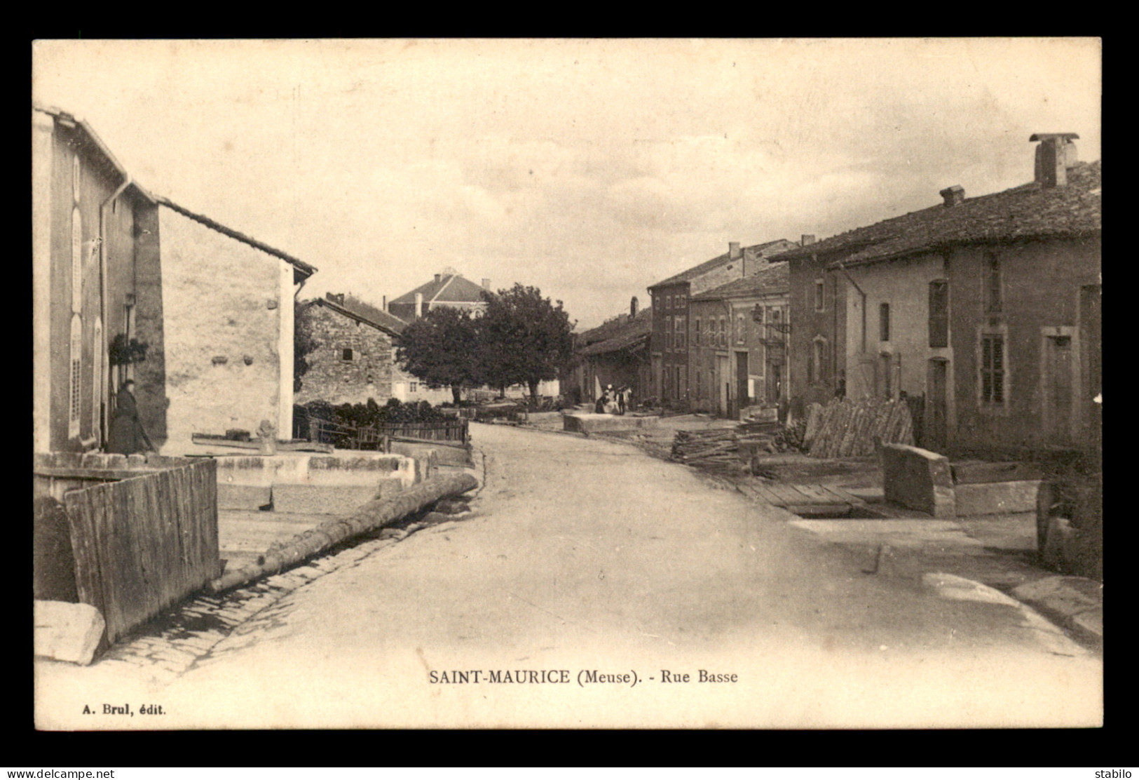 55 - SAINT-MAURICE-SOUS-LES-COTES - RUE BASSE - EDITEUR A. BRUL - Autres & Non Classés