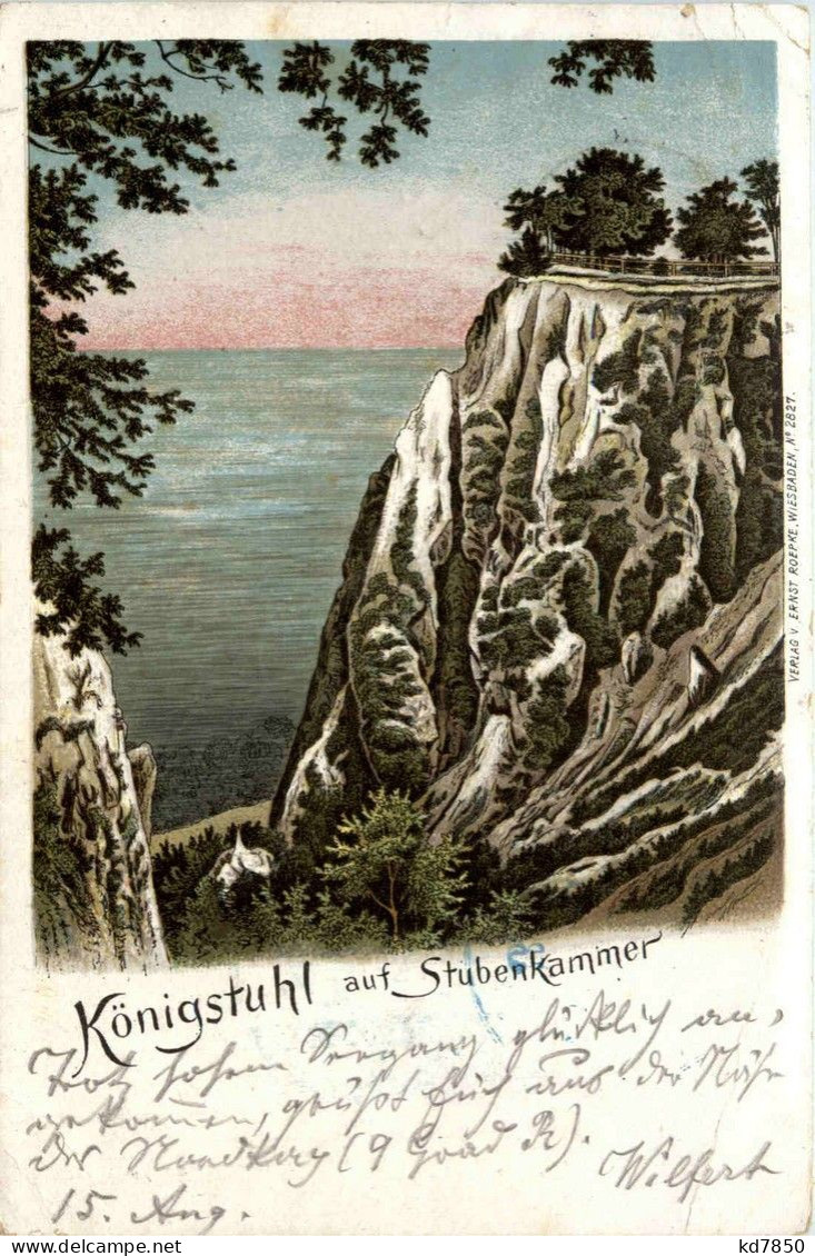 Königstuhl Auf Subenkammer - Litho - Rügen