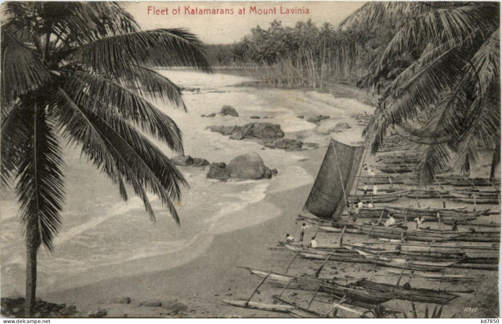 Caylon - Fleet Of Katamarans At Mount Lavinia - Sri Lanka (Ceilán)