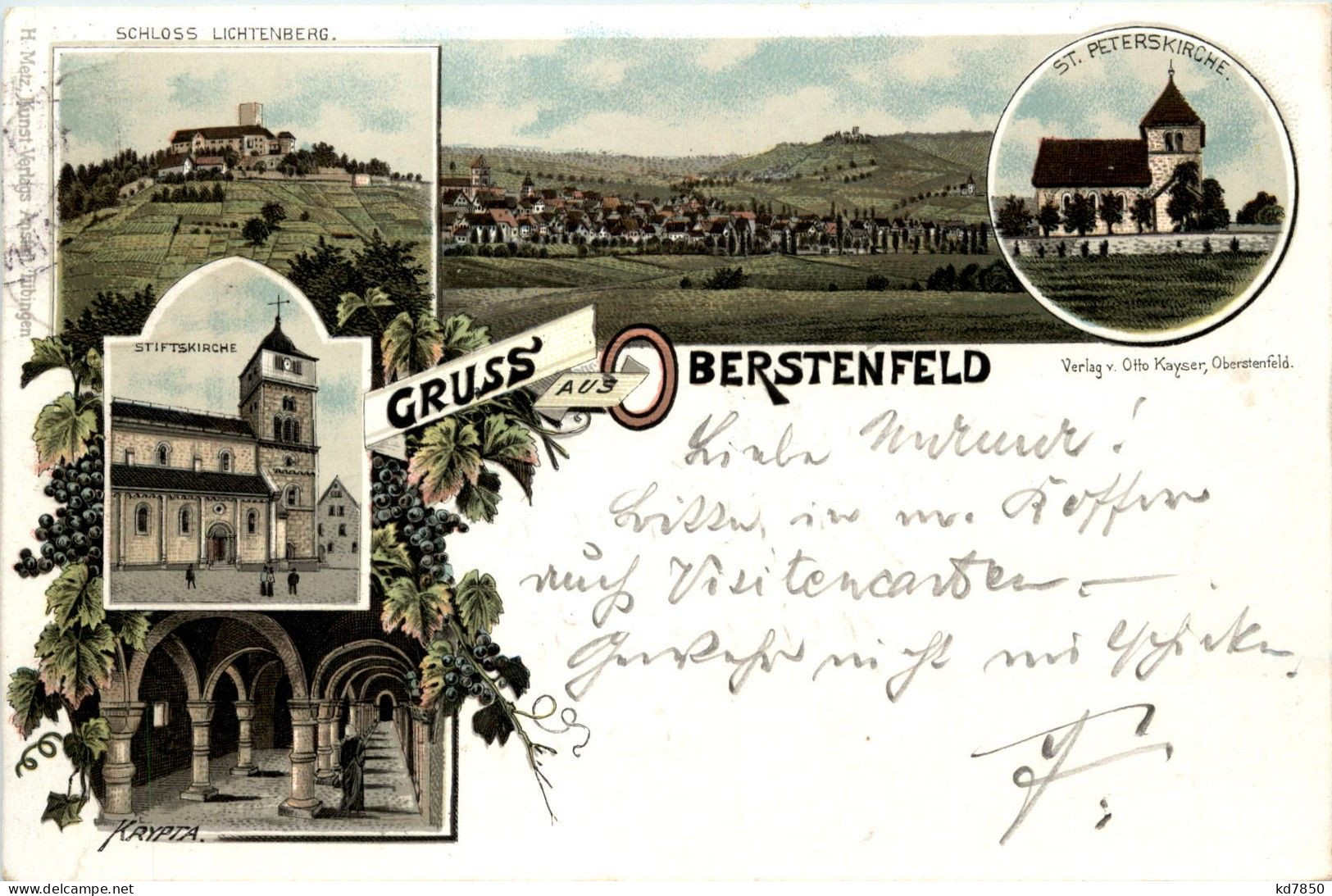 Gruss Aus Oberstenfeld - Litho - Ludwigsburg