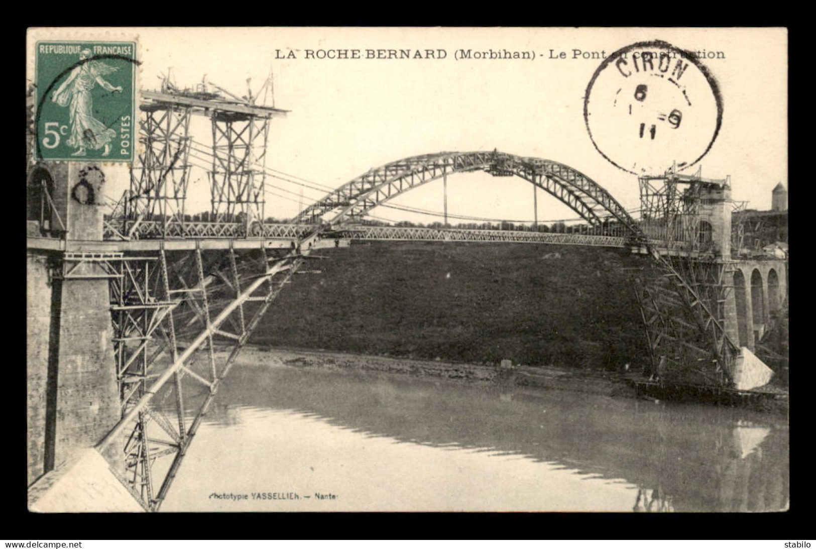 56 - LA ROCHE-BERNARD - LE PONT EN CONSTRUCTION - La Roche-Bernard