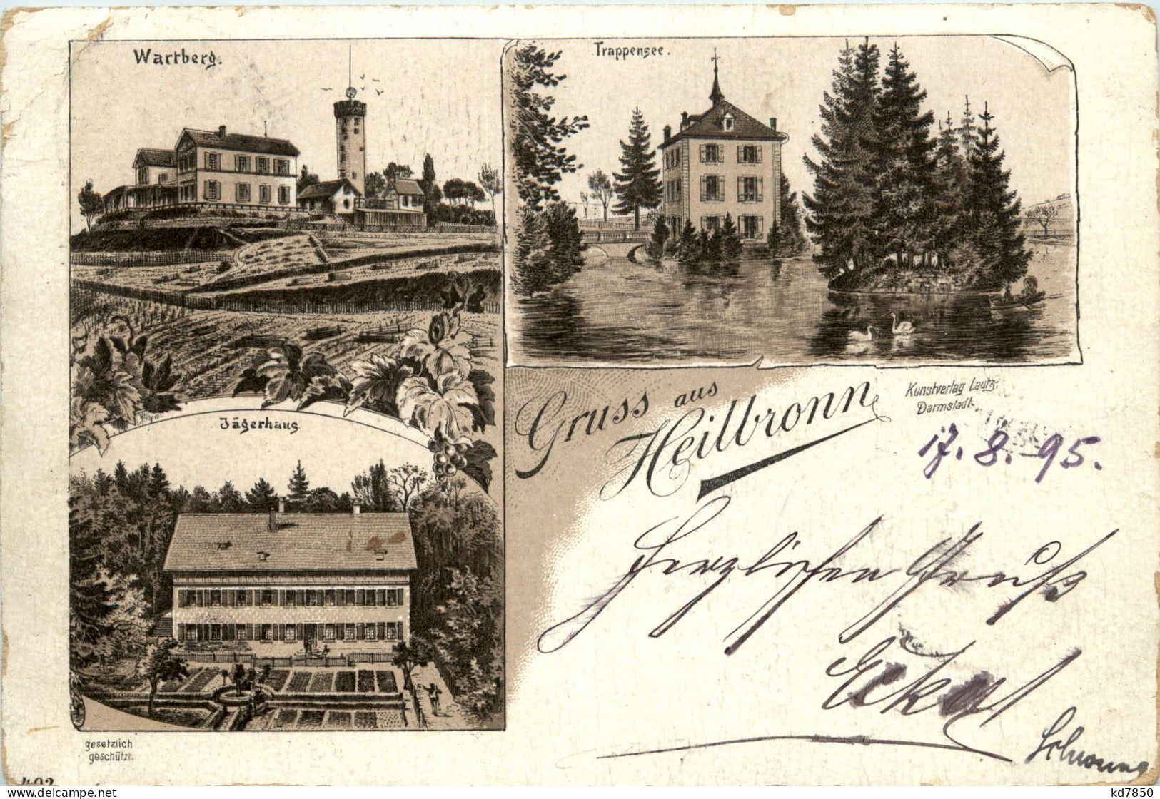 Gruss Aus Heilbronn - Litho 1895 - Heilbronn