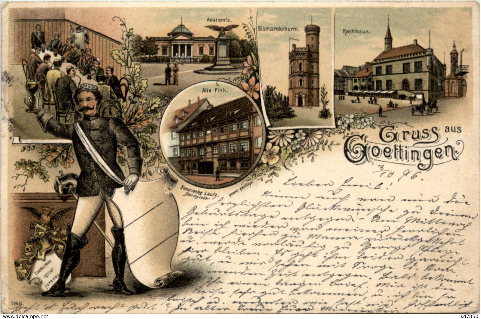 Gruss Aus Göttingen - Litho 1896 - Göttingen