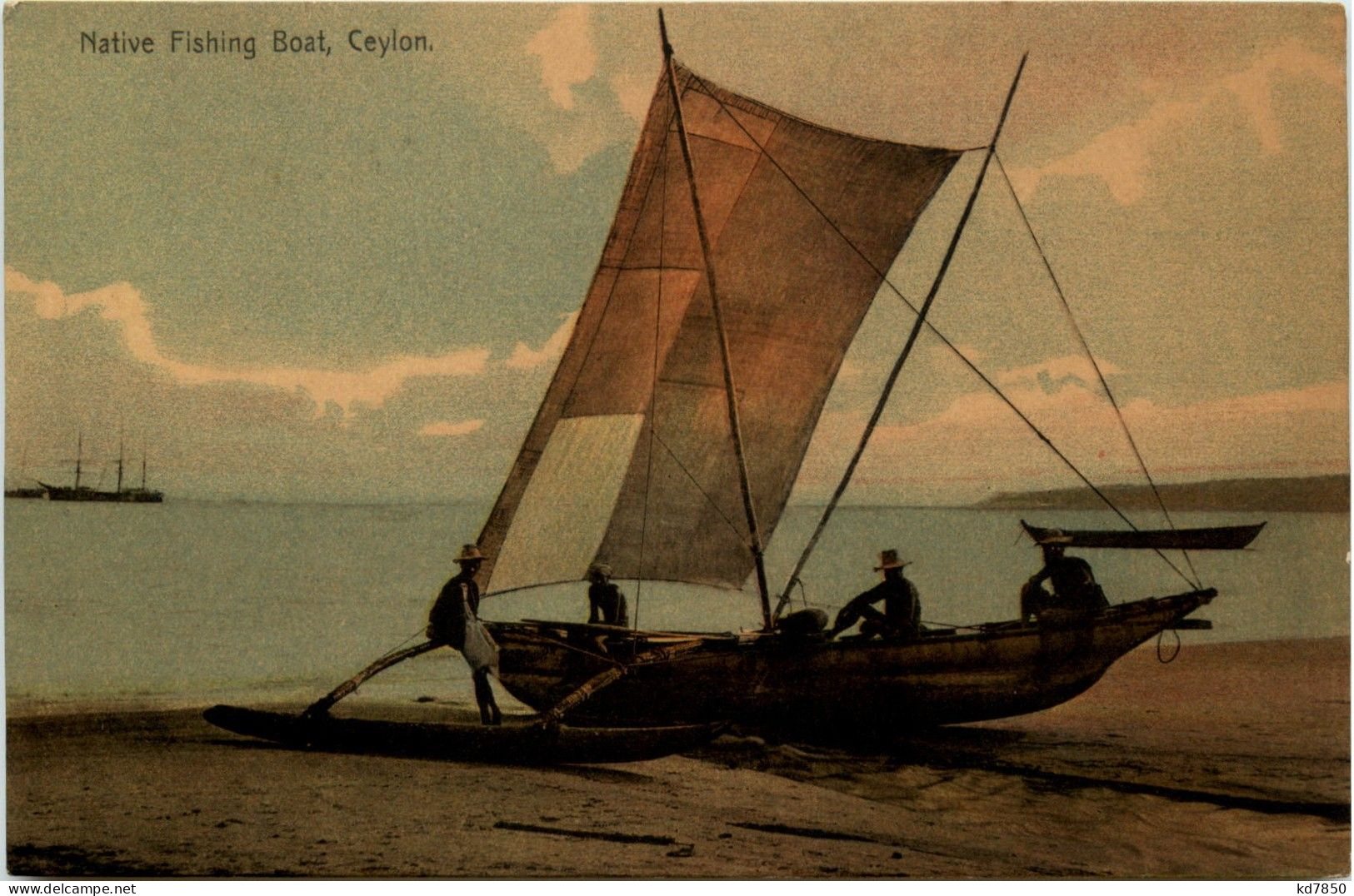 Ceylon - Native Fishing Boat - Sri Lanka (Ceylon)