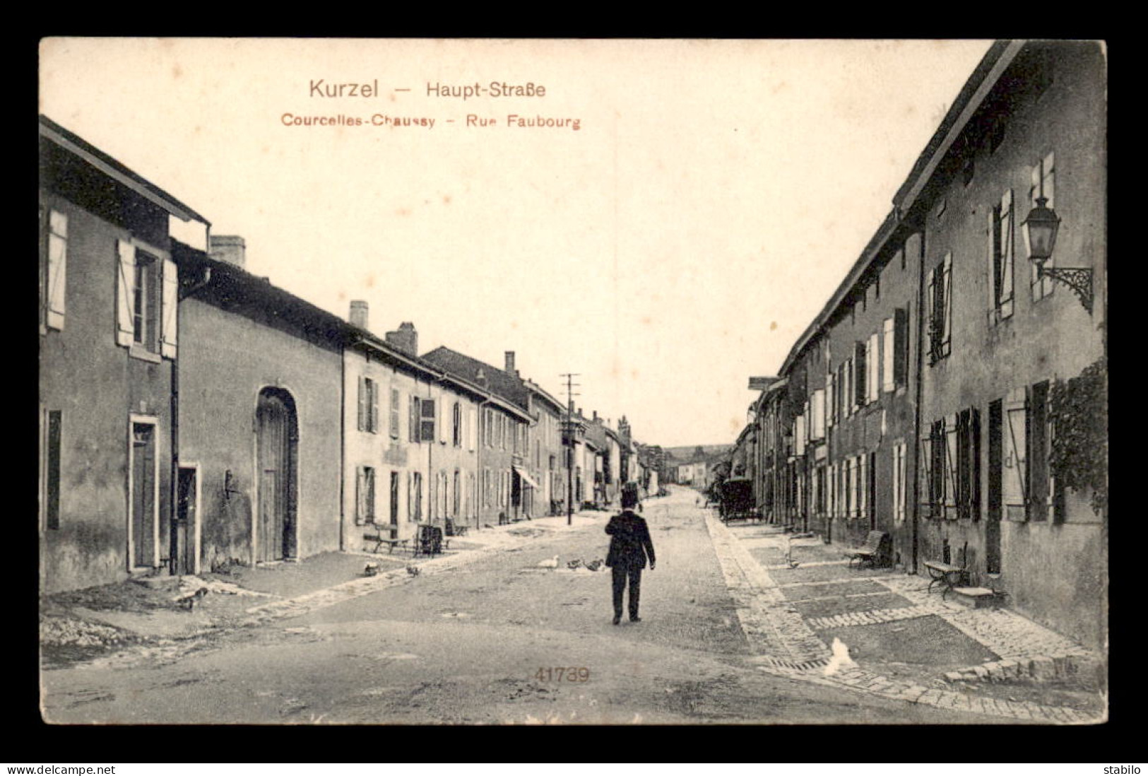 57 - COURCELLES-CHAUSSY - KURZEL - RUE FAUBOURG - Altri & Non Classificati