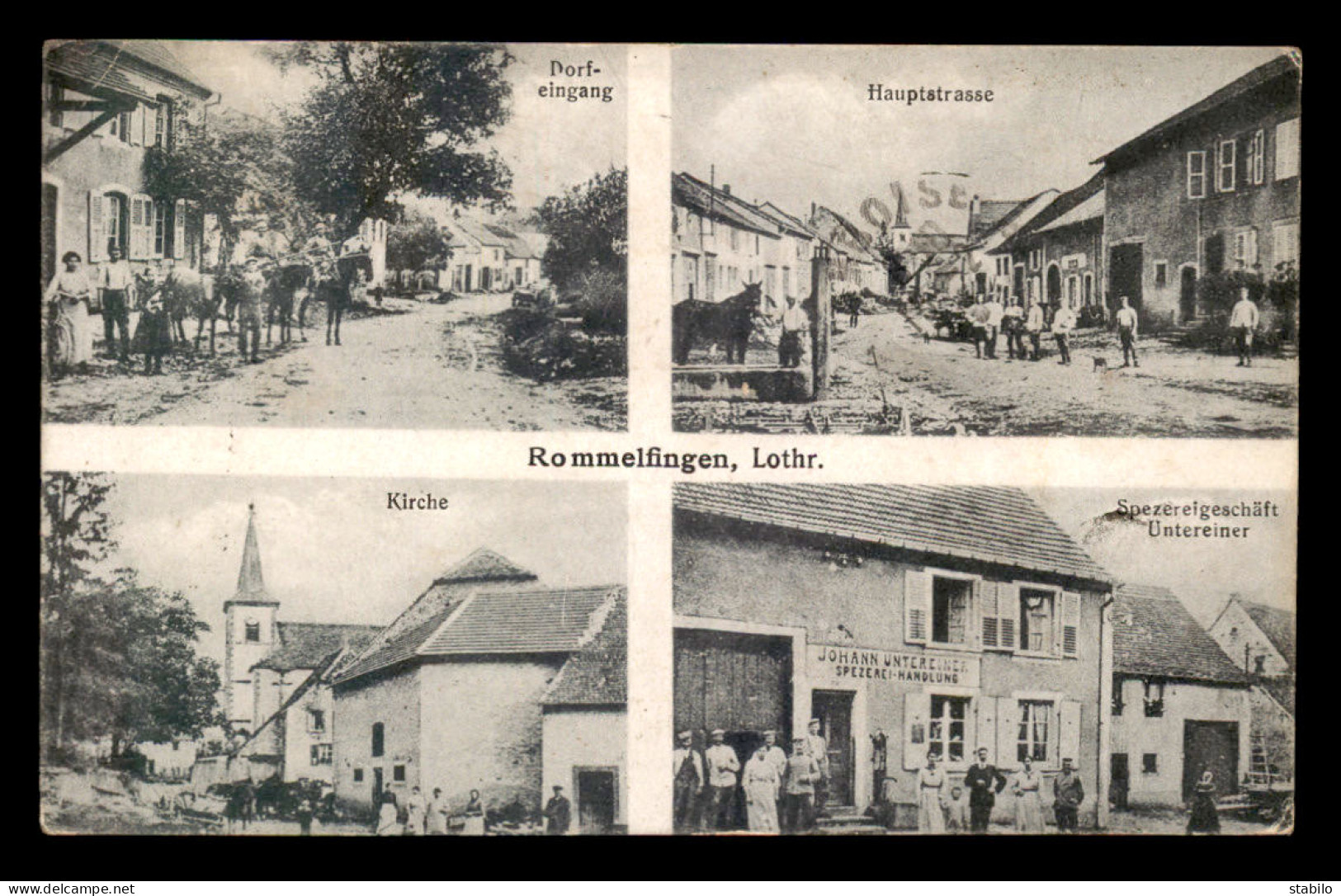 57 - ROMELFING - ROMMELFINGEN - EPICERIE JOSEPH UNTEREINER - 4 VUES - Other & Unclassified