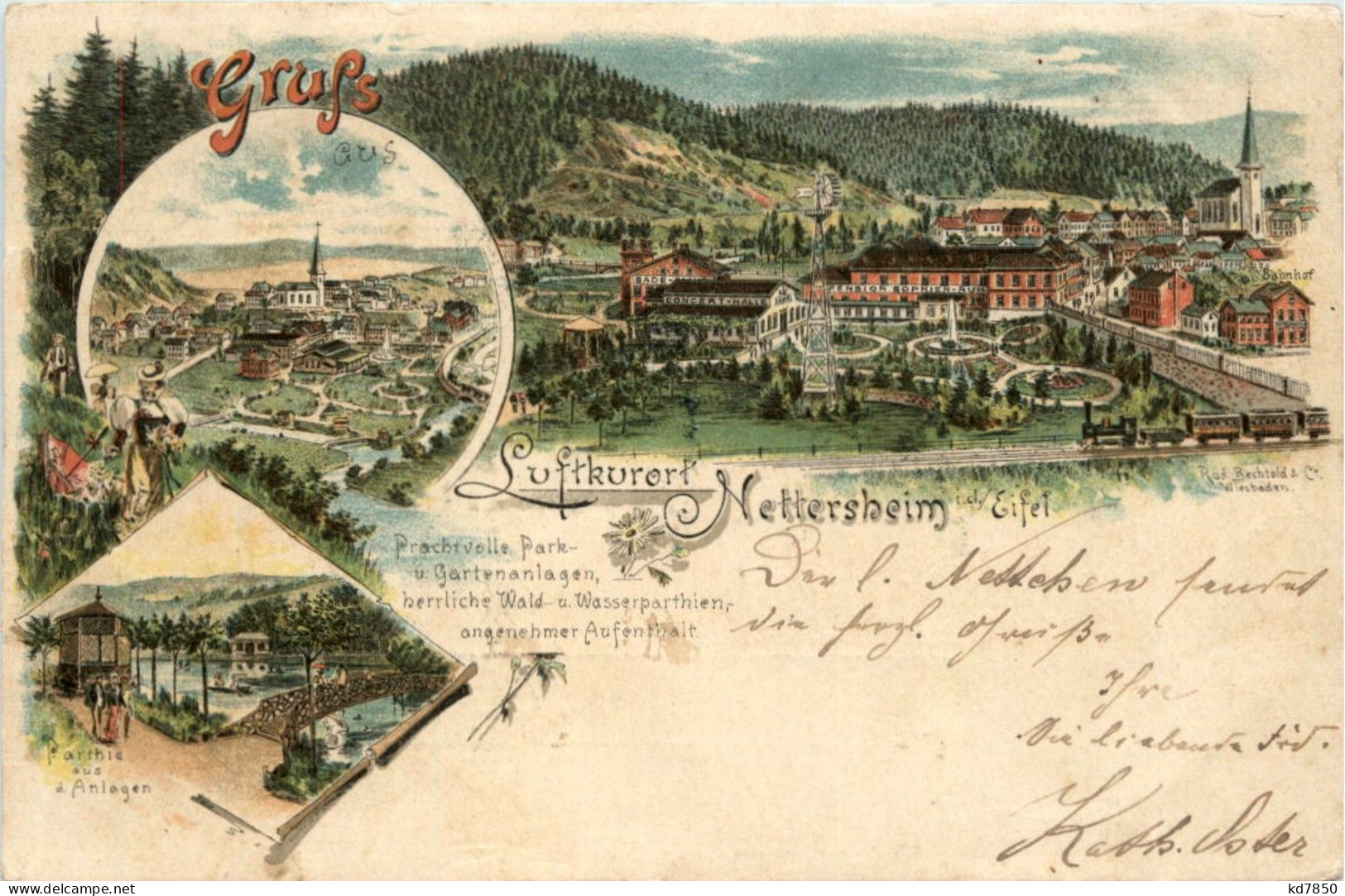 Gruss Aus Nettersheim - Litho - Euskirchen