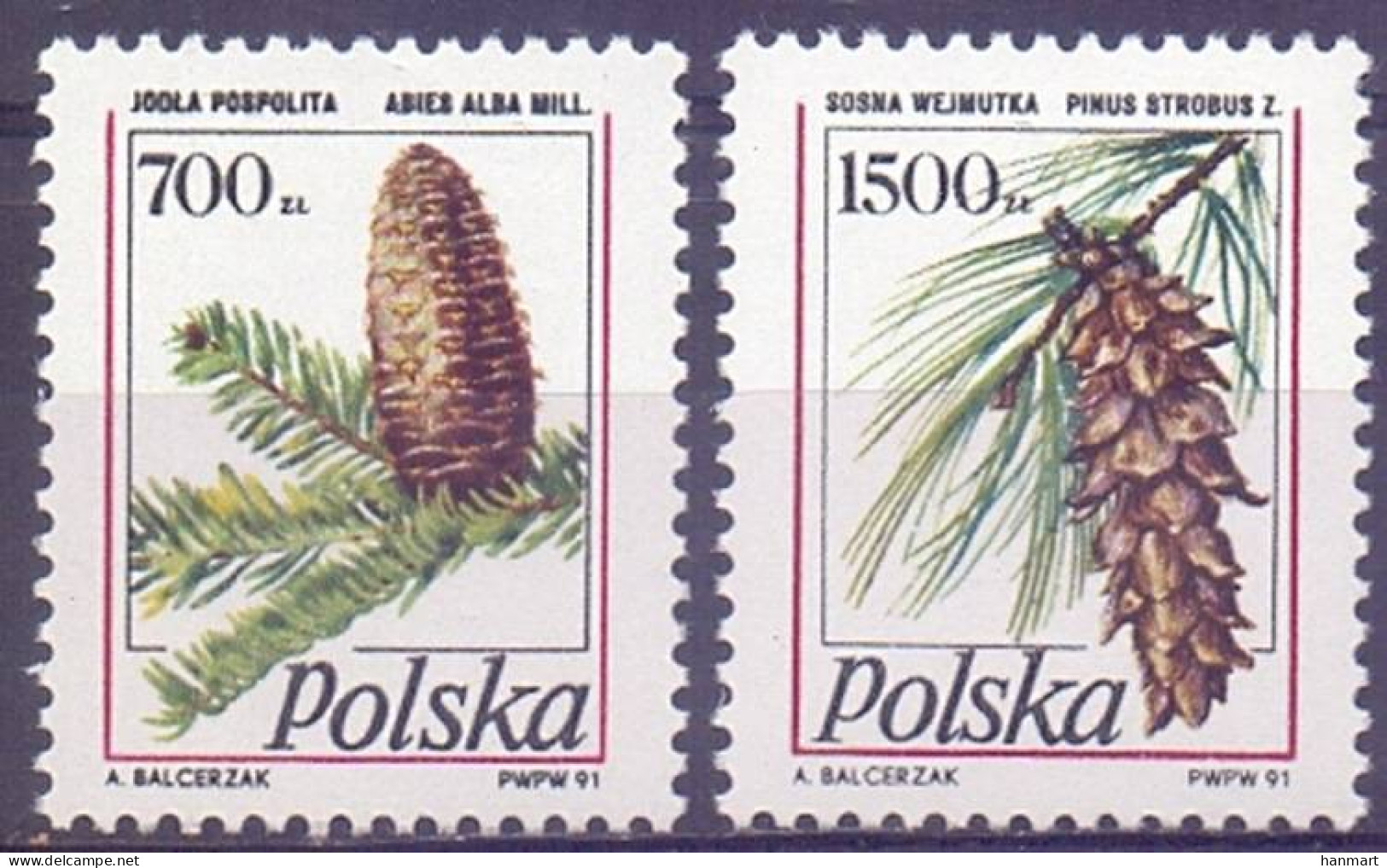 Poland 1991 Mi 3312-3313 Fi 3164-3165 MNH  (ZE4 PLD3312-3313) - Otros & Sin Clasificación