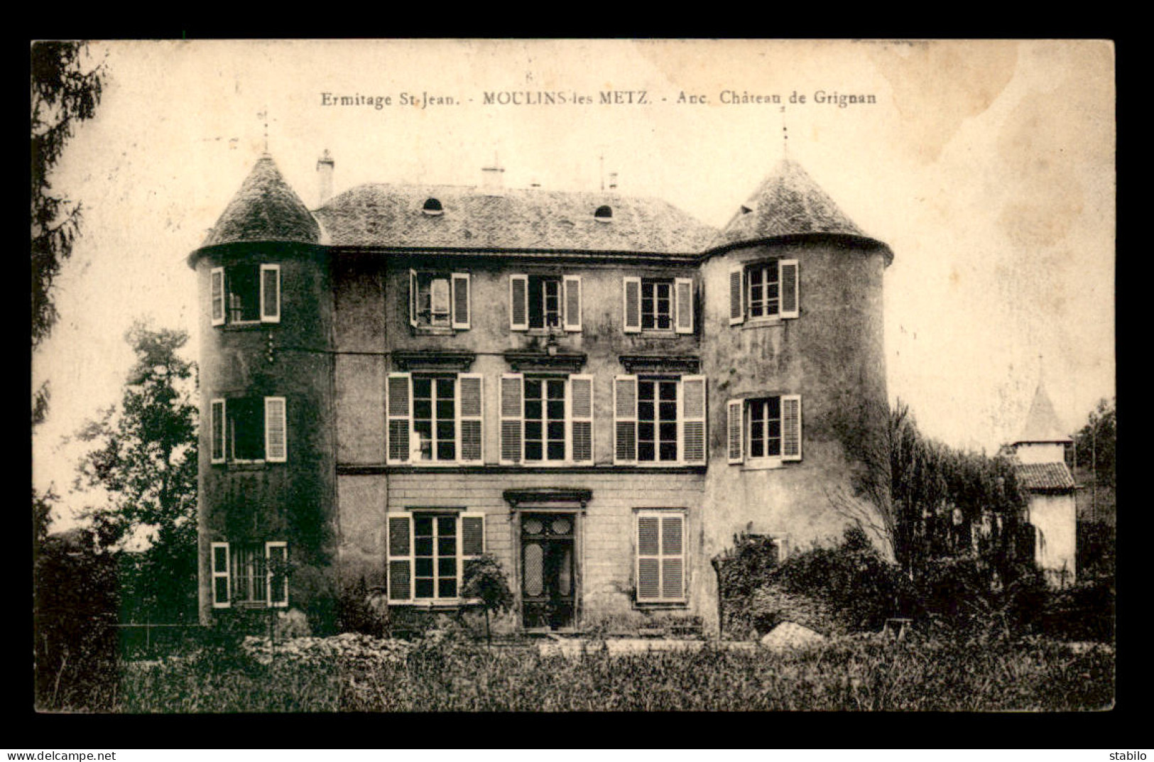 57 - MOULINS-LES-METZ - ERMITAGE ST-JEAN, ANCIEN CHATEAU DE GRIGNAN - Autres & Non Classés