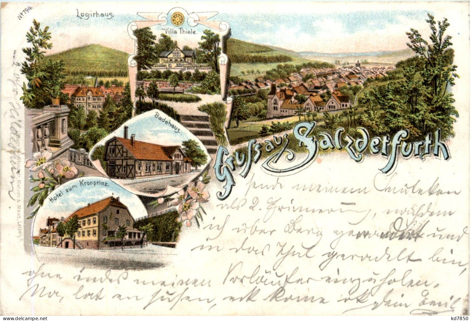 Gruss Aus Salzdetfurth - Litho - Bad Salzdetfurth