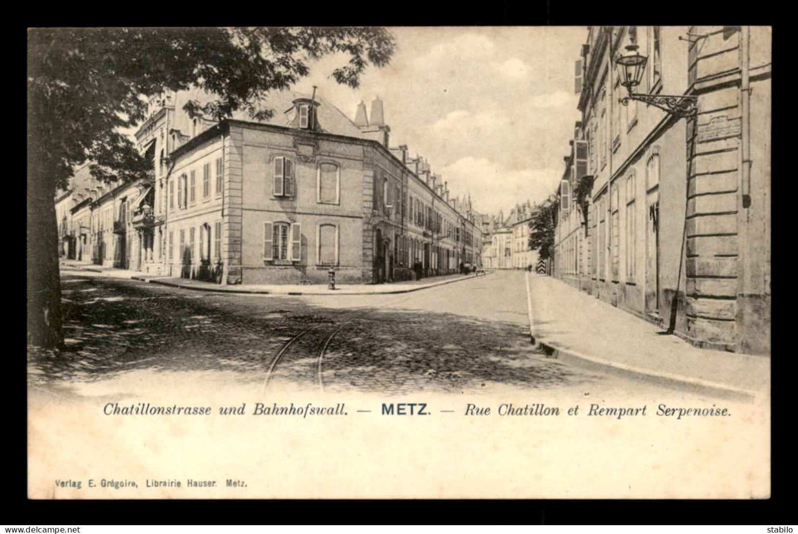 57 - METZ - RUE CHATILLON ET REMPARTS SERPENOISE - Metz