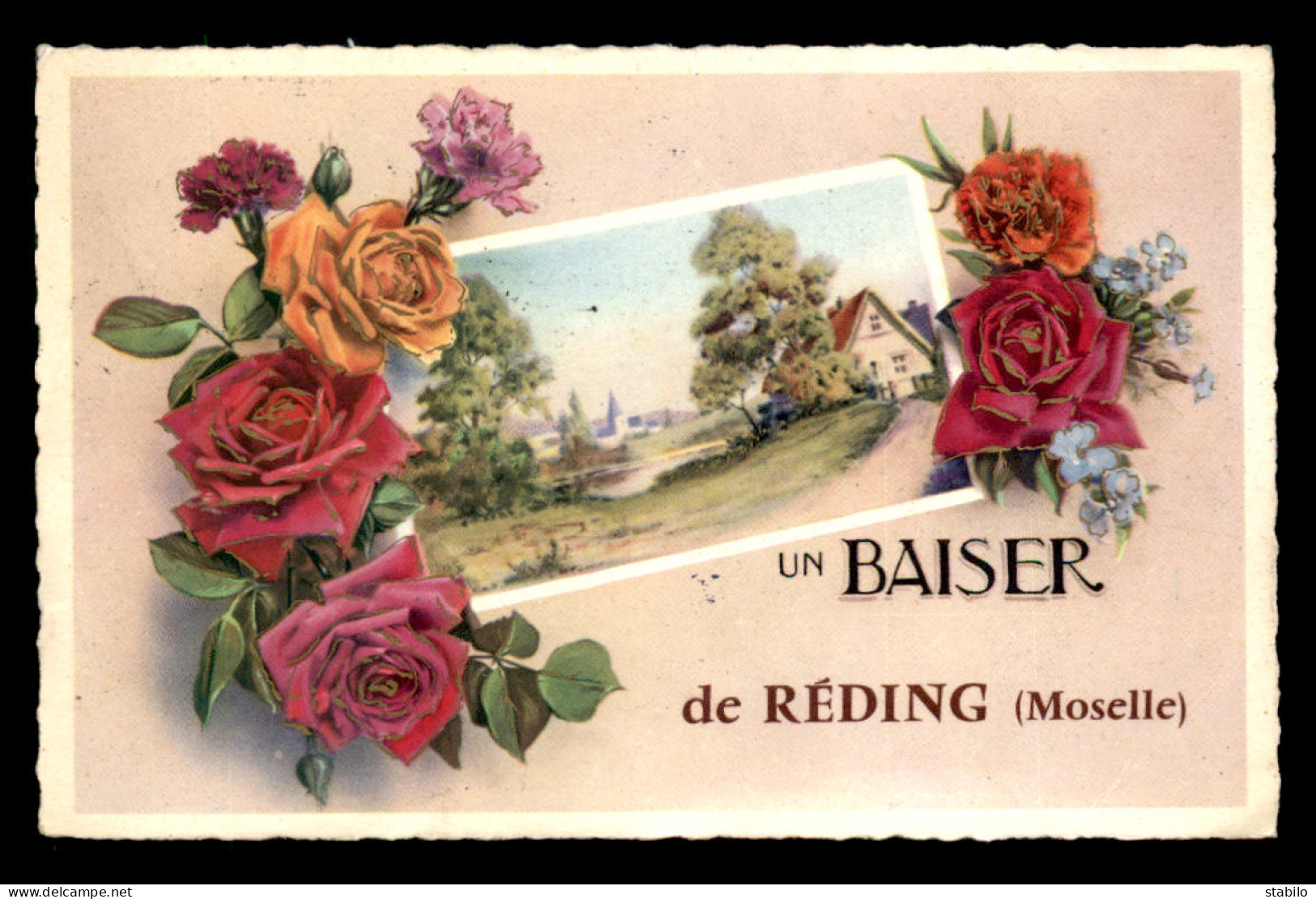 57 - REDING - UN BAISER - CARTE ILLUSTREE - Other & Unclassified