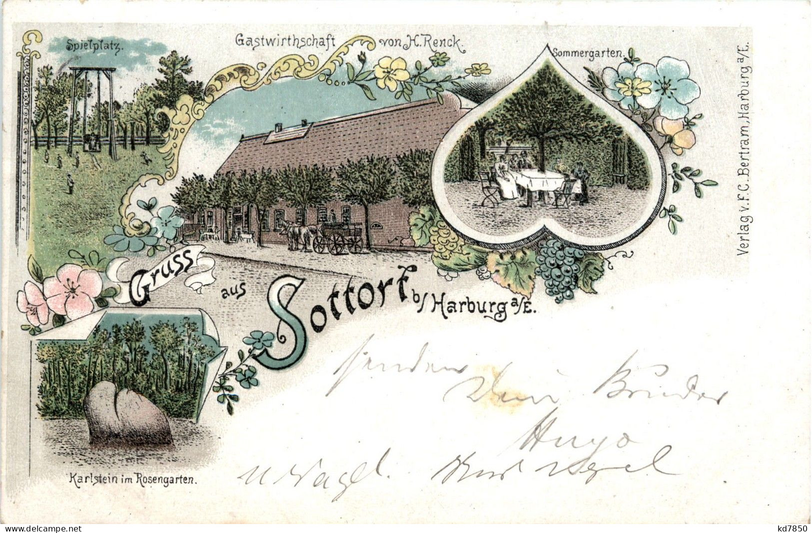 Gruss Aus Sottorf Bei Harburg - Rosengarten - Litho - Other & Unclassified