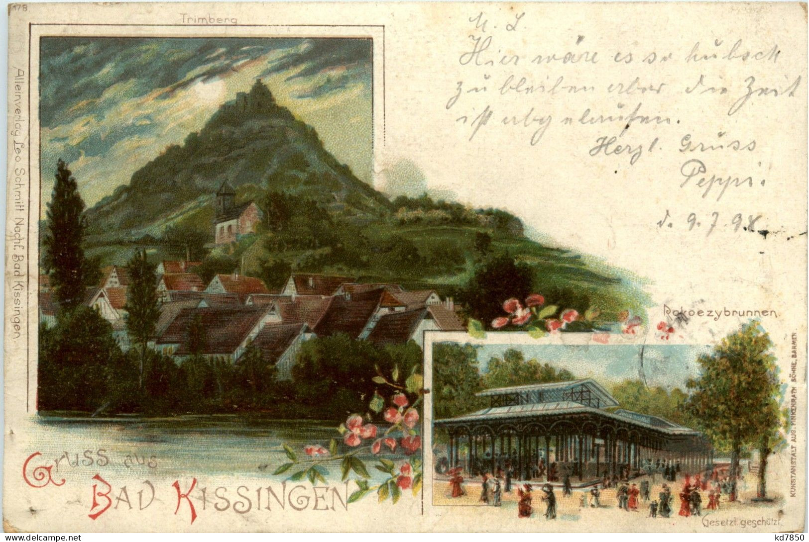 Gruss Aus Bad Kissingen - Litho - Bad Kissingen