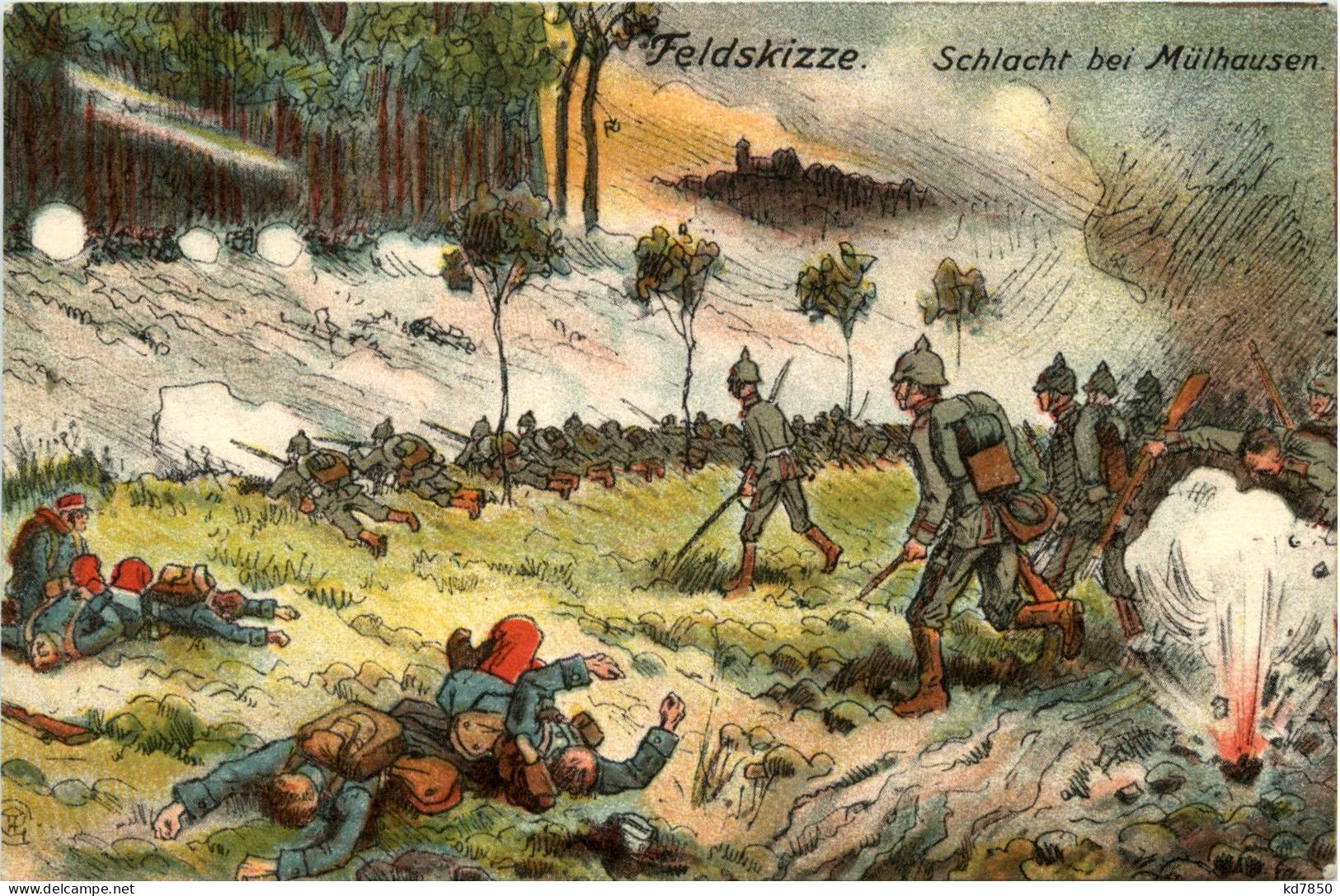 Schlacht Bei Mülhausen - Weltkrieg 1914-18