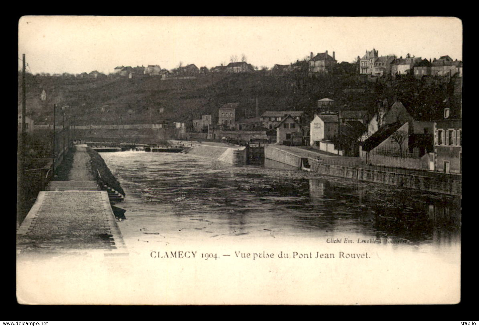 58 - CLAMECY - VUE PRISE DU PONT JEAN ROUVET - Clamecy