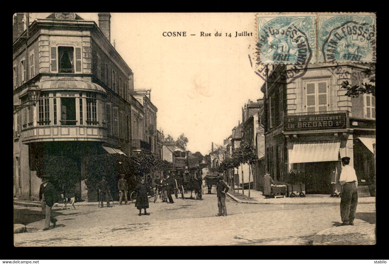 58 - COSNE-SUR-LOIRE - RUE DU 14 JUILLET - Cosne Cours Sur Loire