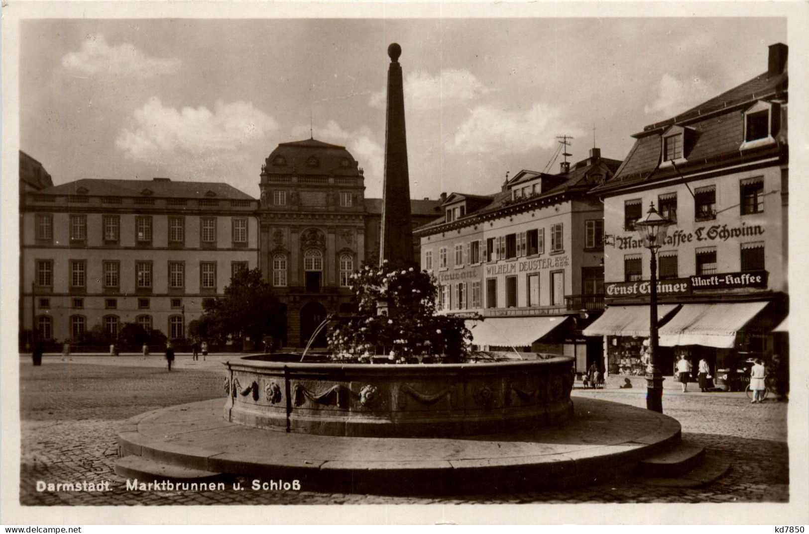 Darmstadt - Marktbrunnen Und Schloss - Darmstadt