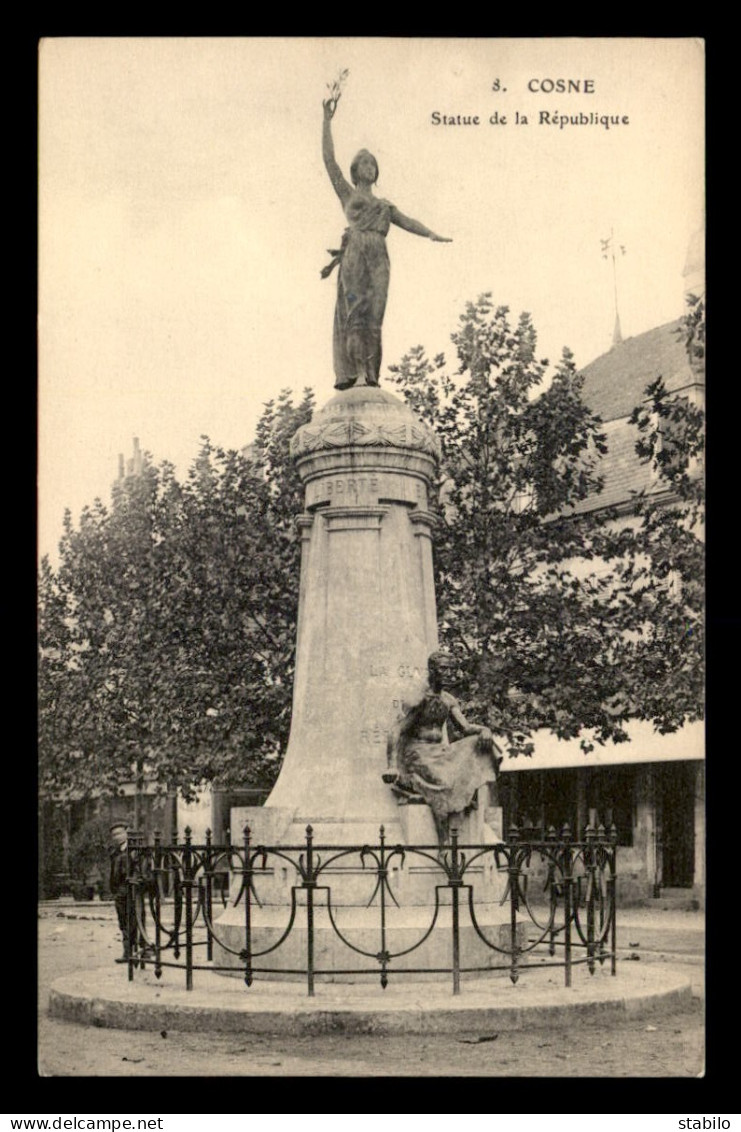 58 - COSNE-SUR-LOIRE - STATUE DE LA REPUBLIQUE - Cosne Cours Sur Loire