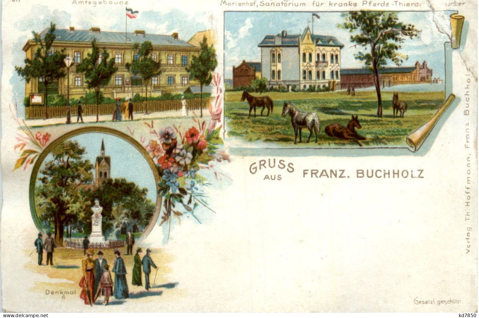 Gruss Aus Franz. Buchholz - Litho - Other & Unclassified