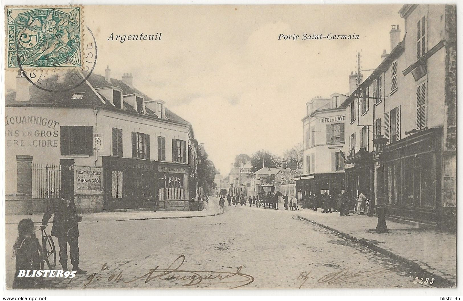 Argenteuil (95) Porte Saint Germain , Envoyée En 1904 - Argenteuil