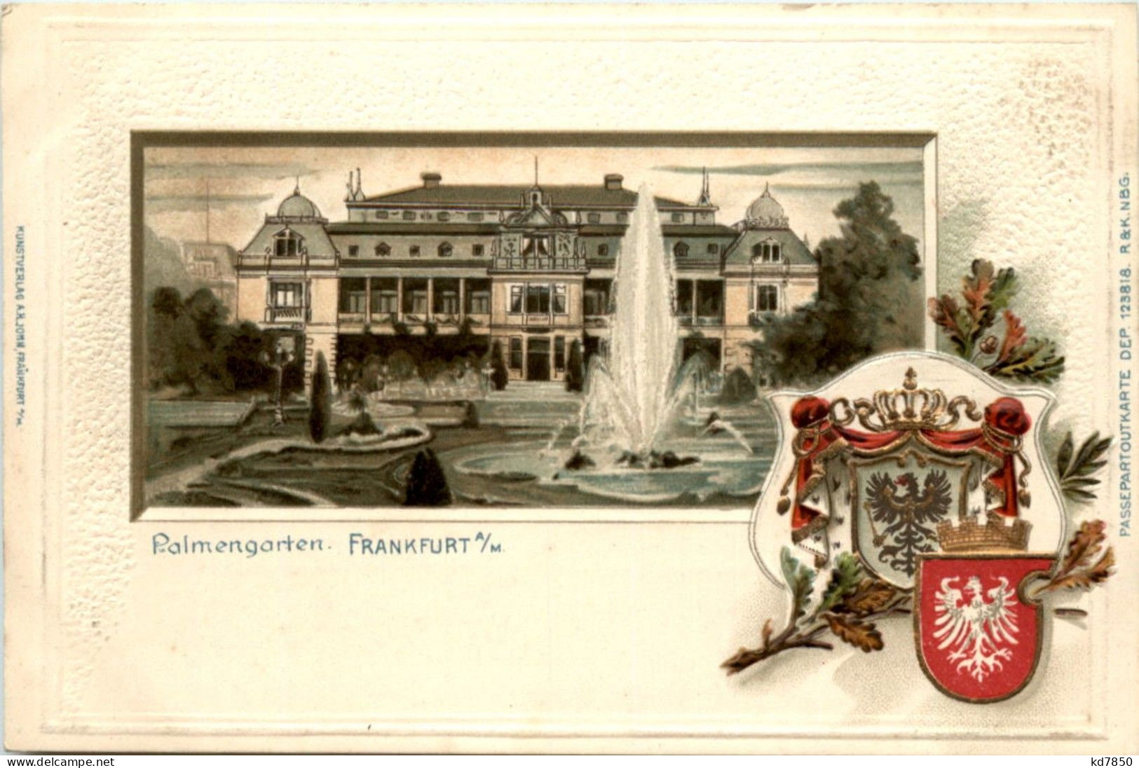 Frankfurt - Palmengarten - Litho - Frankfurt A. Main