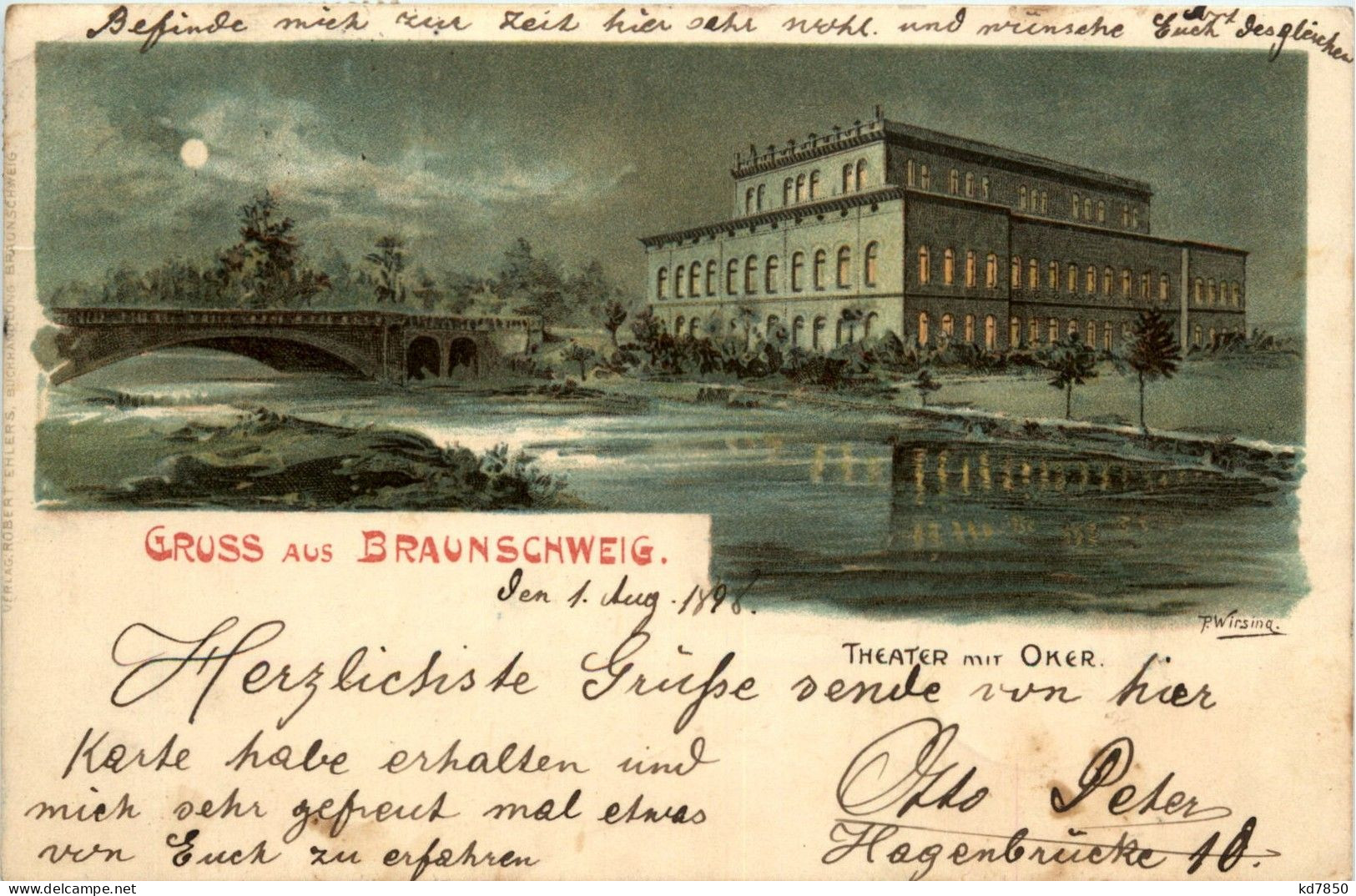 Gruss Aus Braunschweig - Litho - Braunschweig