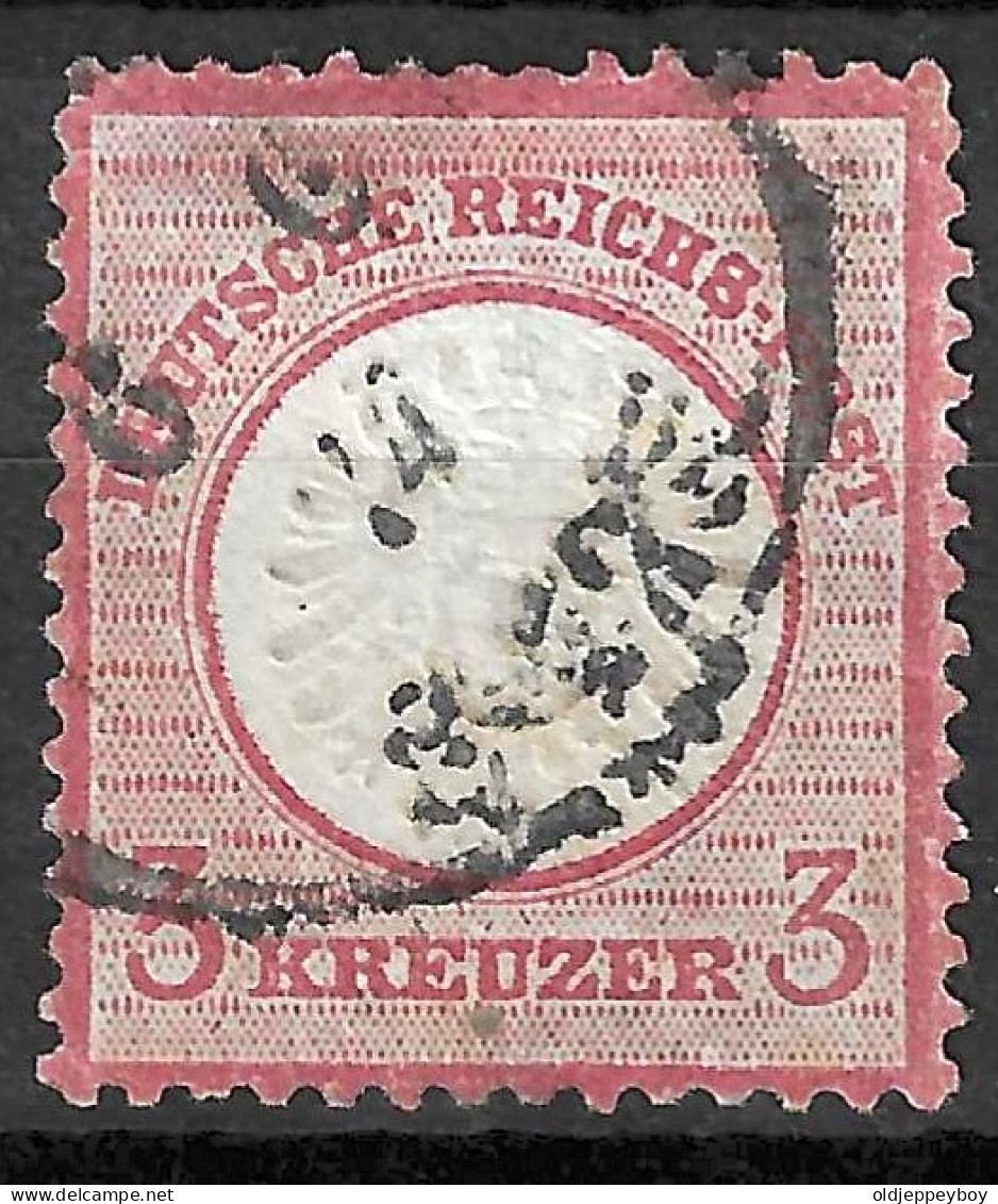 GERMAN EMPIRE GERMANY 1872 USED German Empire Mi 25 Large Shield - Oblitérés