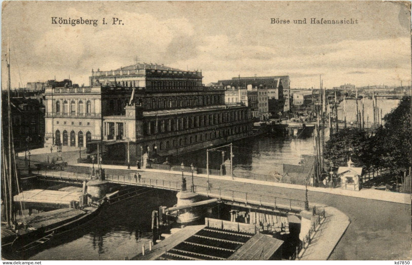 Königsberg - Börse Und Hafenansicht - Ostpreussen