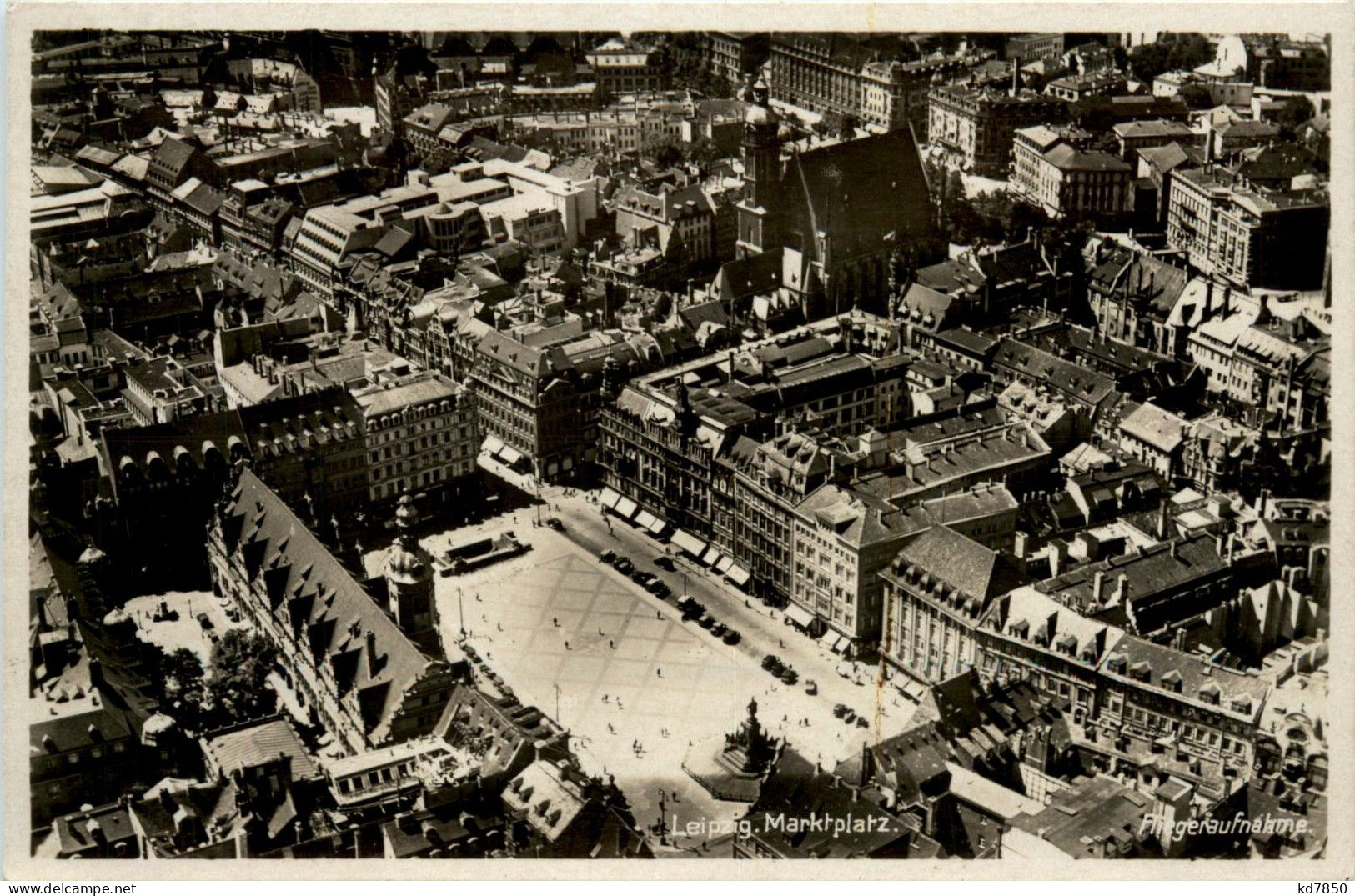 Leipzig - Marktplatz - Fliegeraufnahme - Leipzig