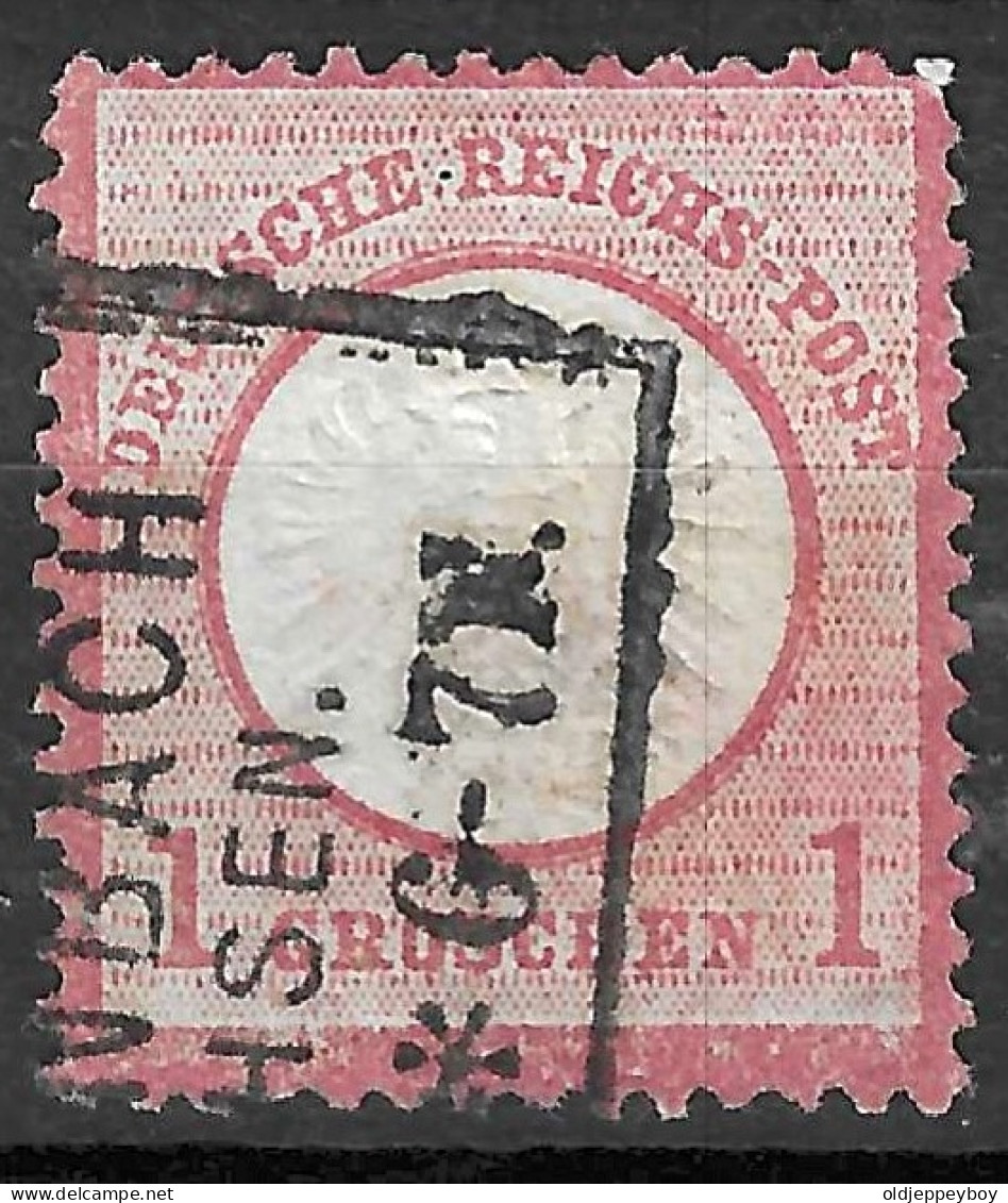 GERMAN EMPIRE GERMANY 1872 USED German Empire Mi 19 Large Shield 1gr. Used - Used Stamps