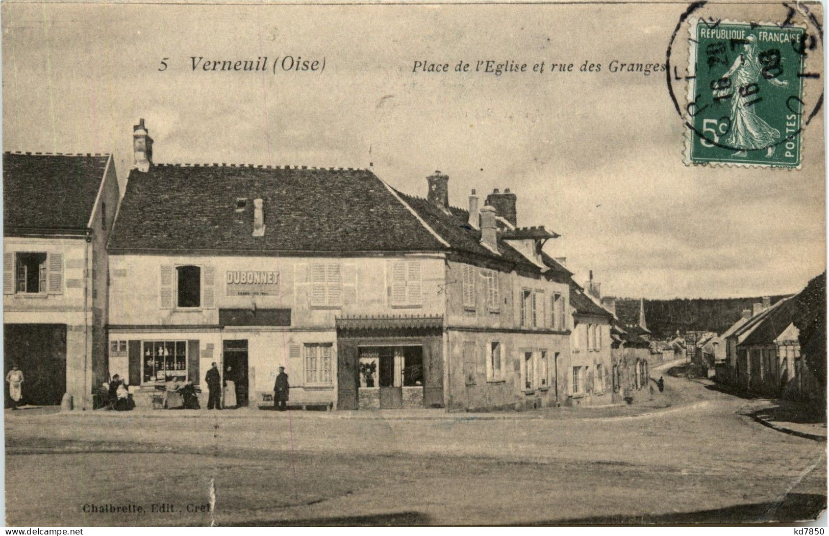 Verneuil - Place De L Eglise - Other & Unclassified