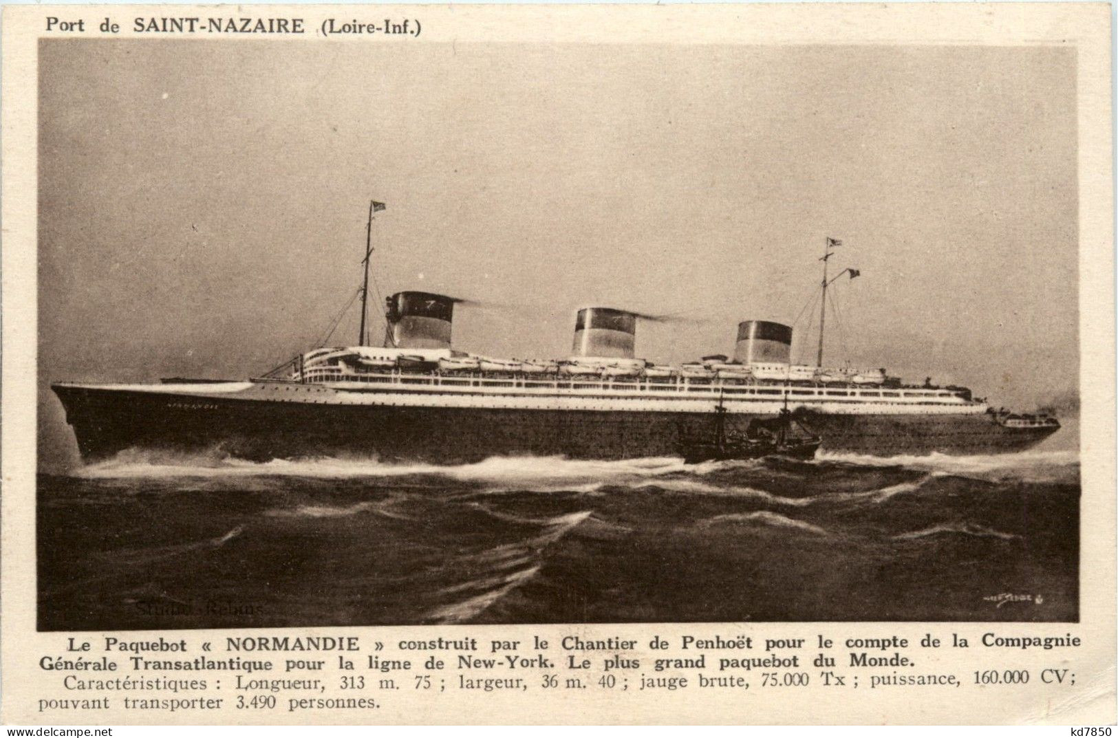 Paquebot Normandie - Steamers