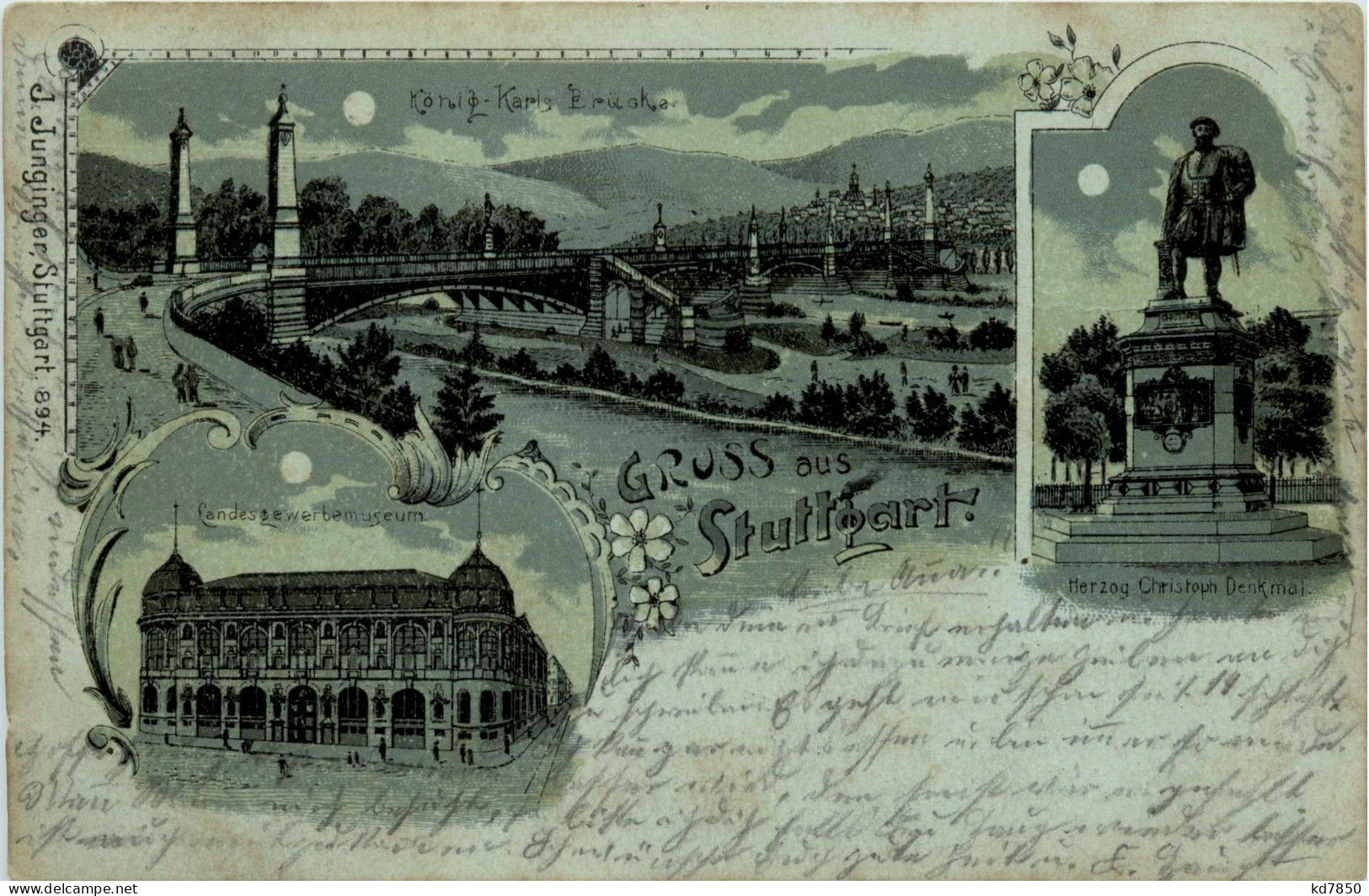 Gruss Aus Stuttgart - Litho - Stuttgart