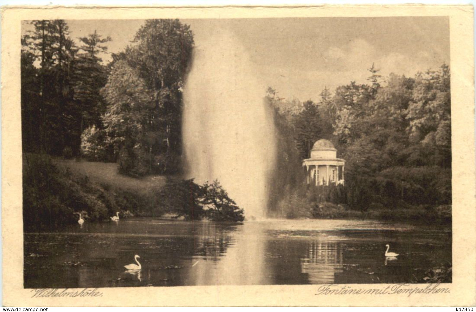 Wilhelmshöhe - Fontaine Mit Tempelchen - Kassel