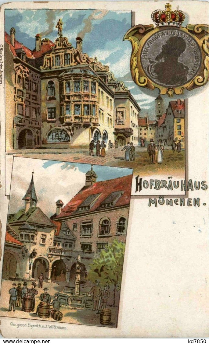 Hofbräuhaus München - Litho - Muenchen