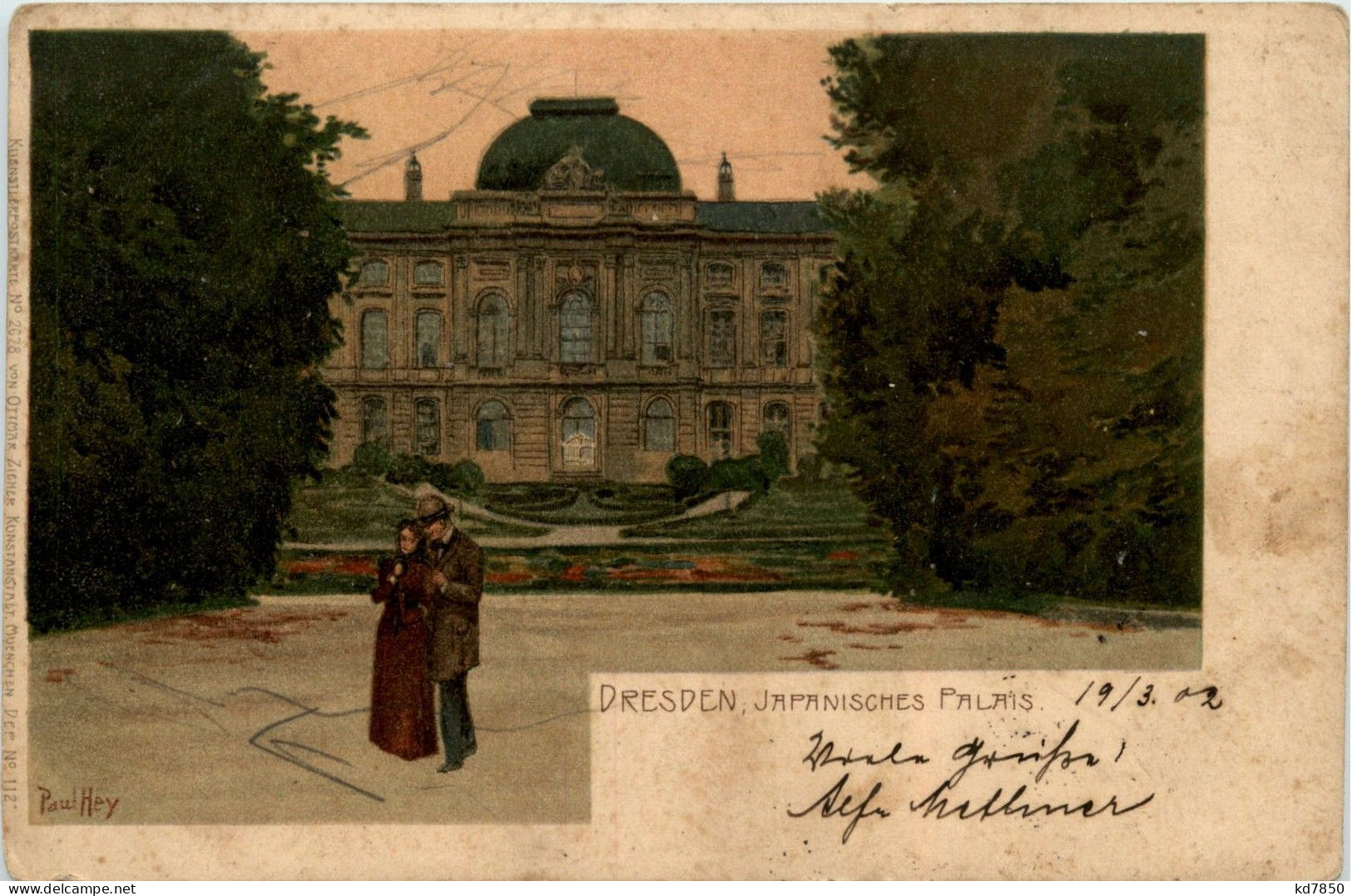 Dresden - Japanisches Palais - Litho - Dresden