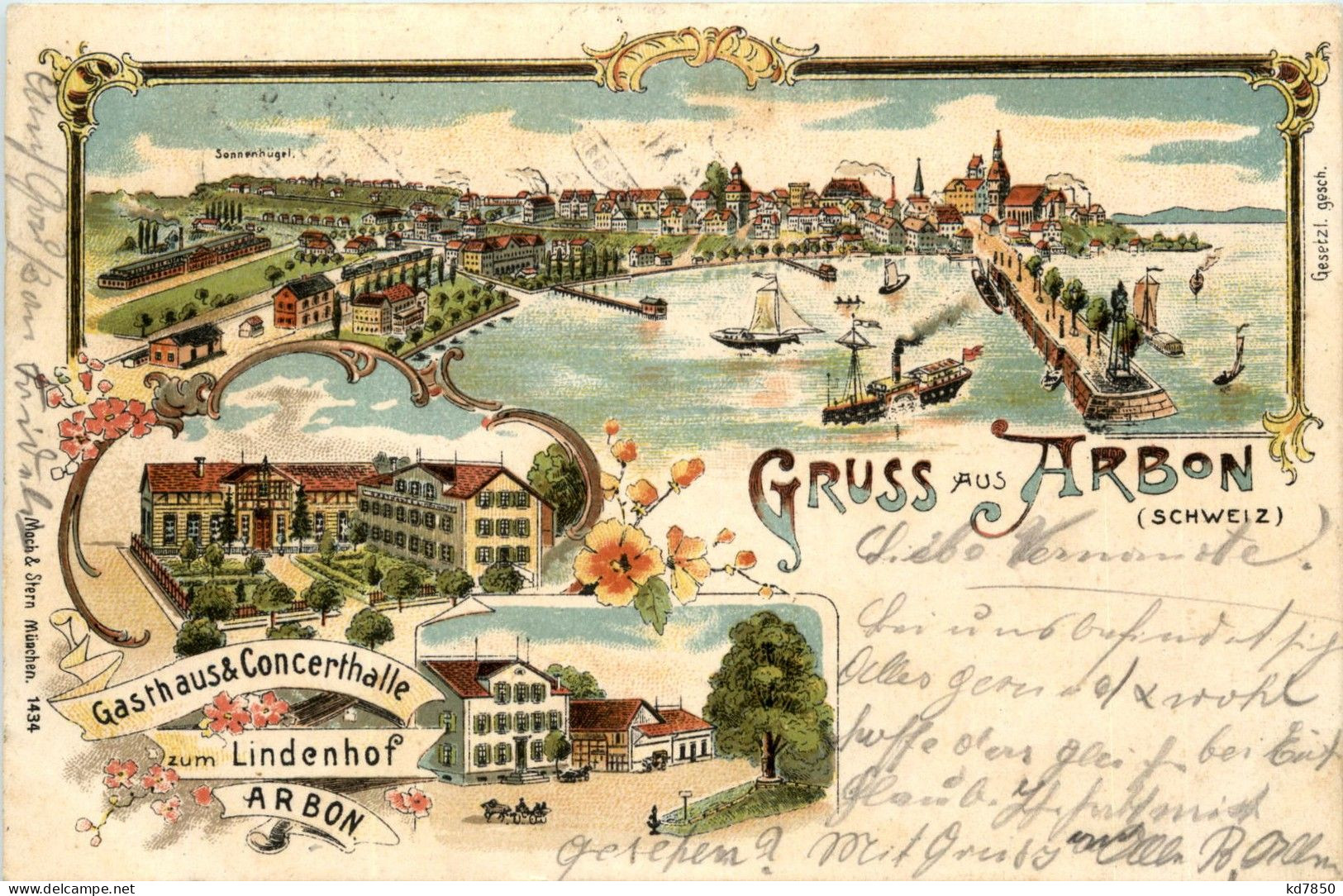 Gruss Aus Arbon - Litho - Arbon