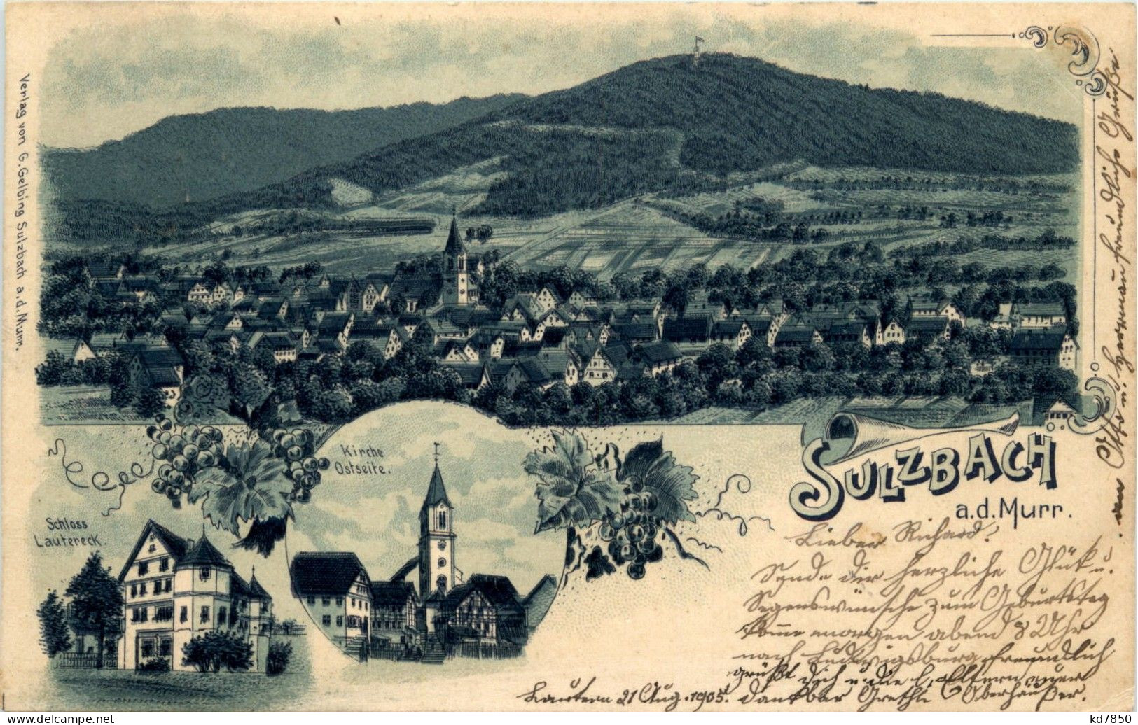 Gruss Aus Sulzbach - Litho - Waiblingen