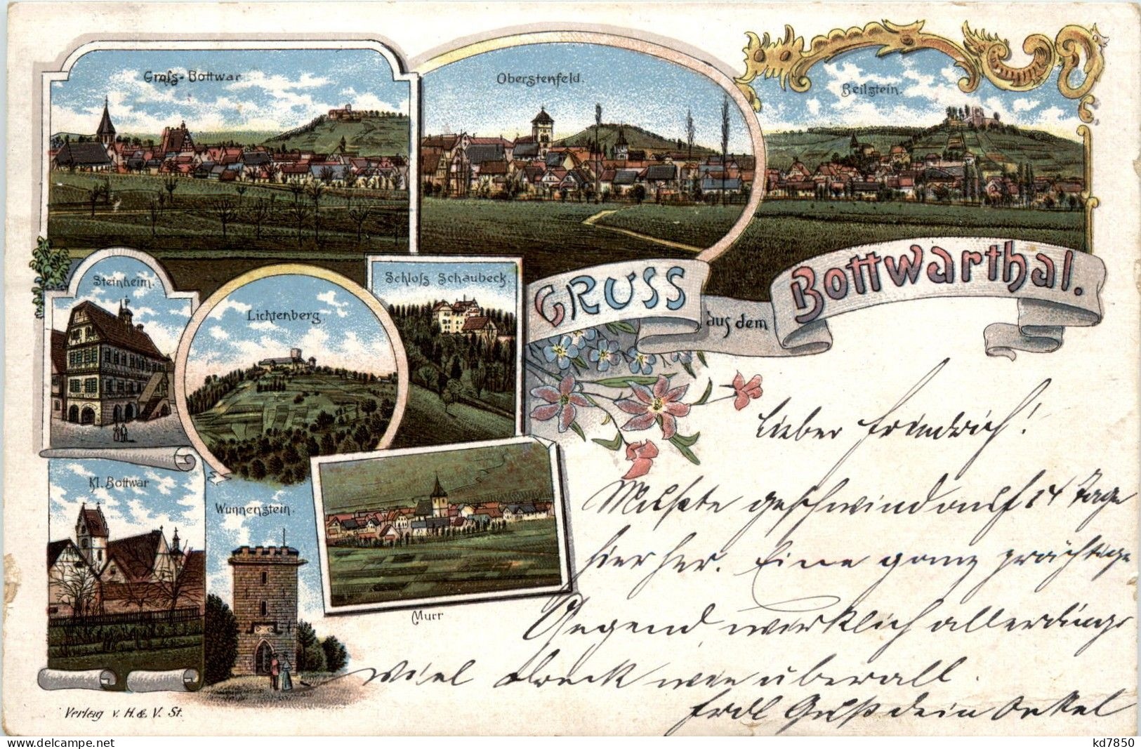 Gruss Aus Dem Bottwathal - Litho - Autres & Non Classés