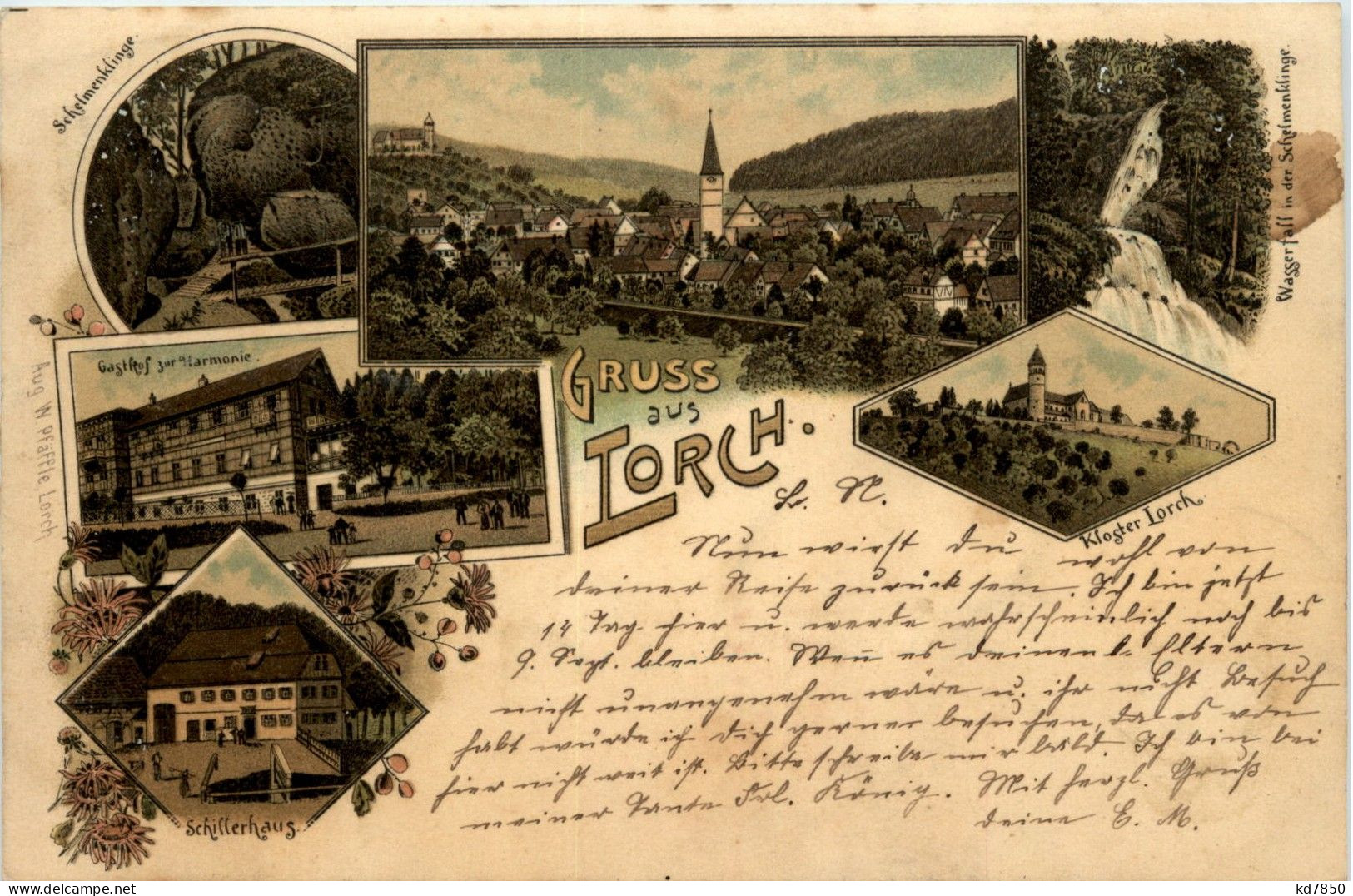 Gruss Aus Lorch - Litho - Lorch