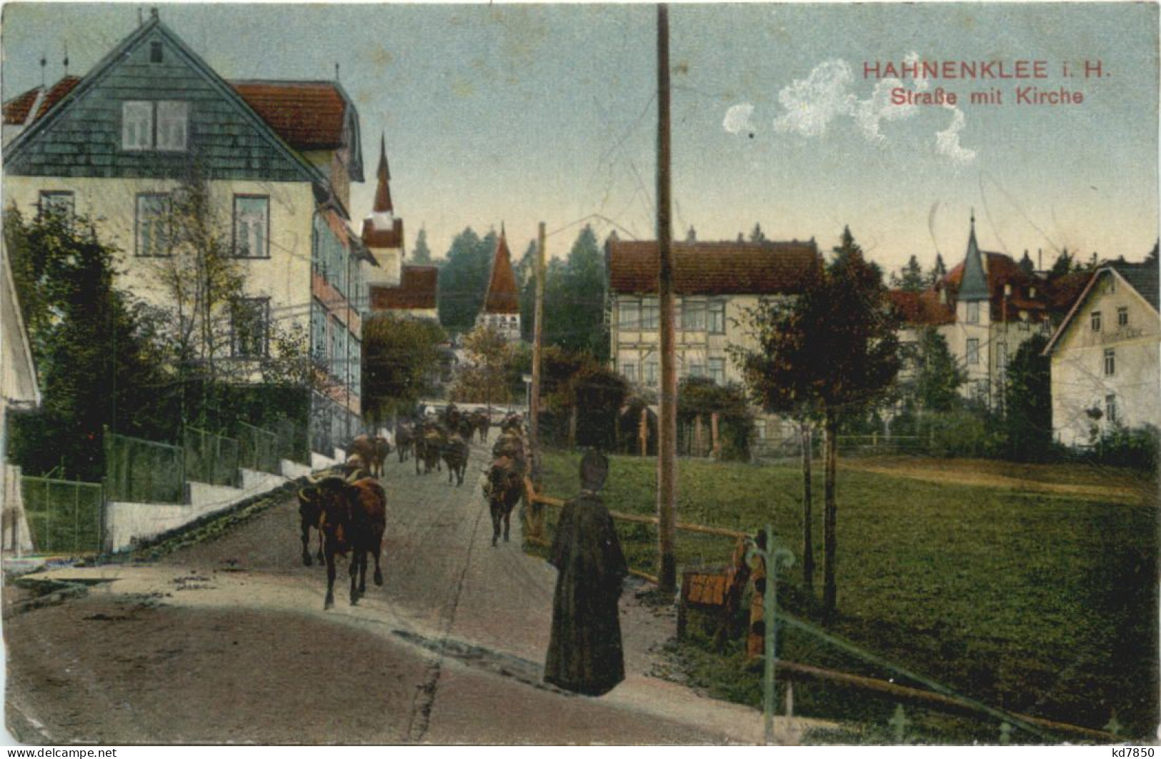 Hahnenklee - Strasse Mit Kirche - Goslar