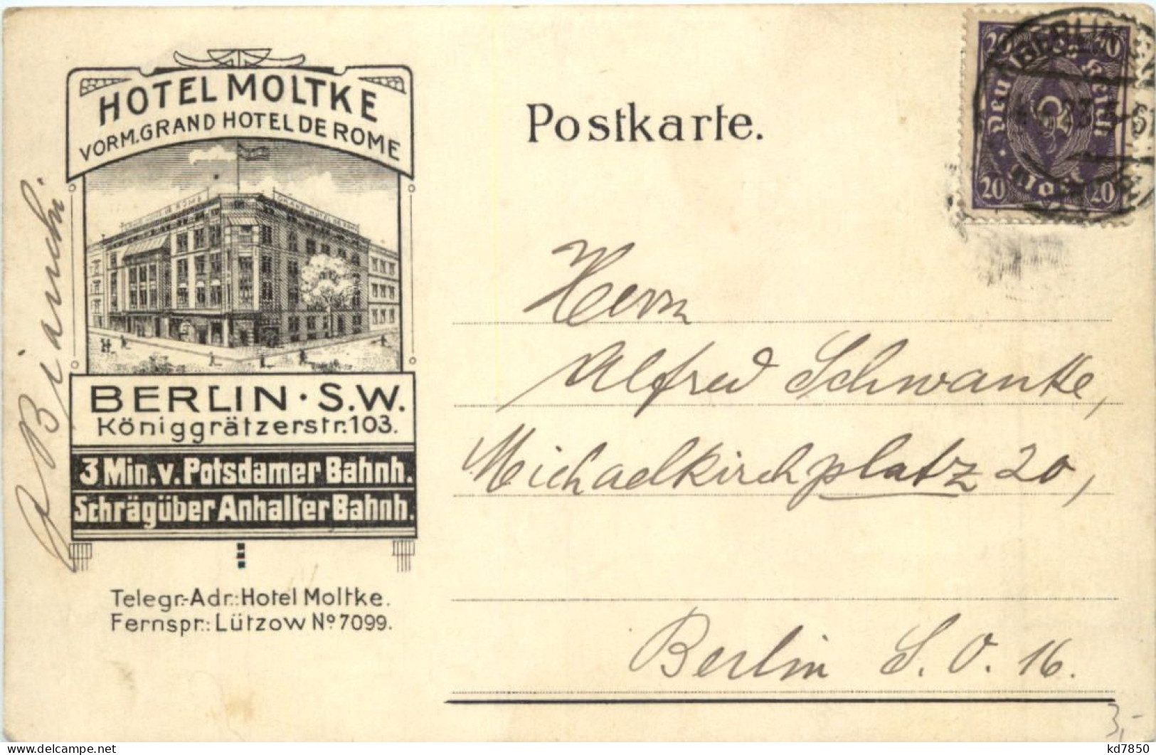 Berlin - Hotel Moltke - Other & Unclassified