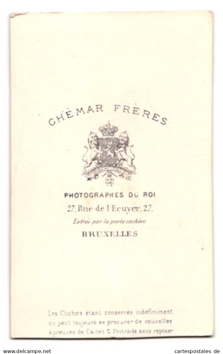 Fotografie Ghemar Freres, Bruxelles, 27 Rue De L'Ecuyer, Portrait Herr Mit Vollbart  - Anonieme Personen