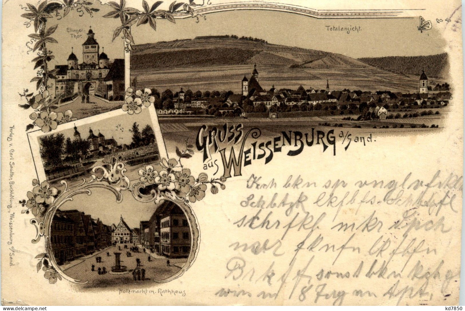 Gruss Aus Weissenburg - Litho - Weissenburg