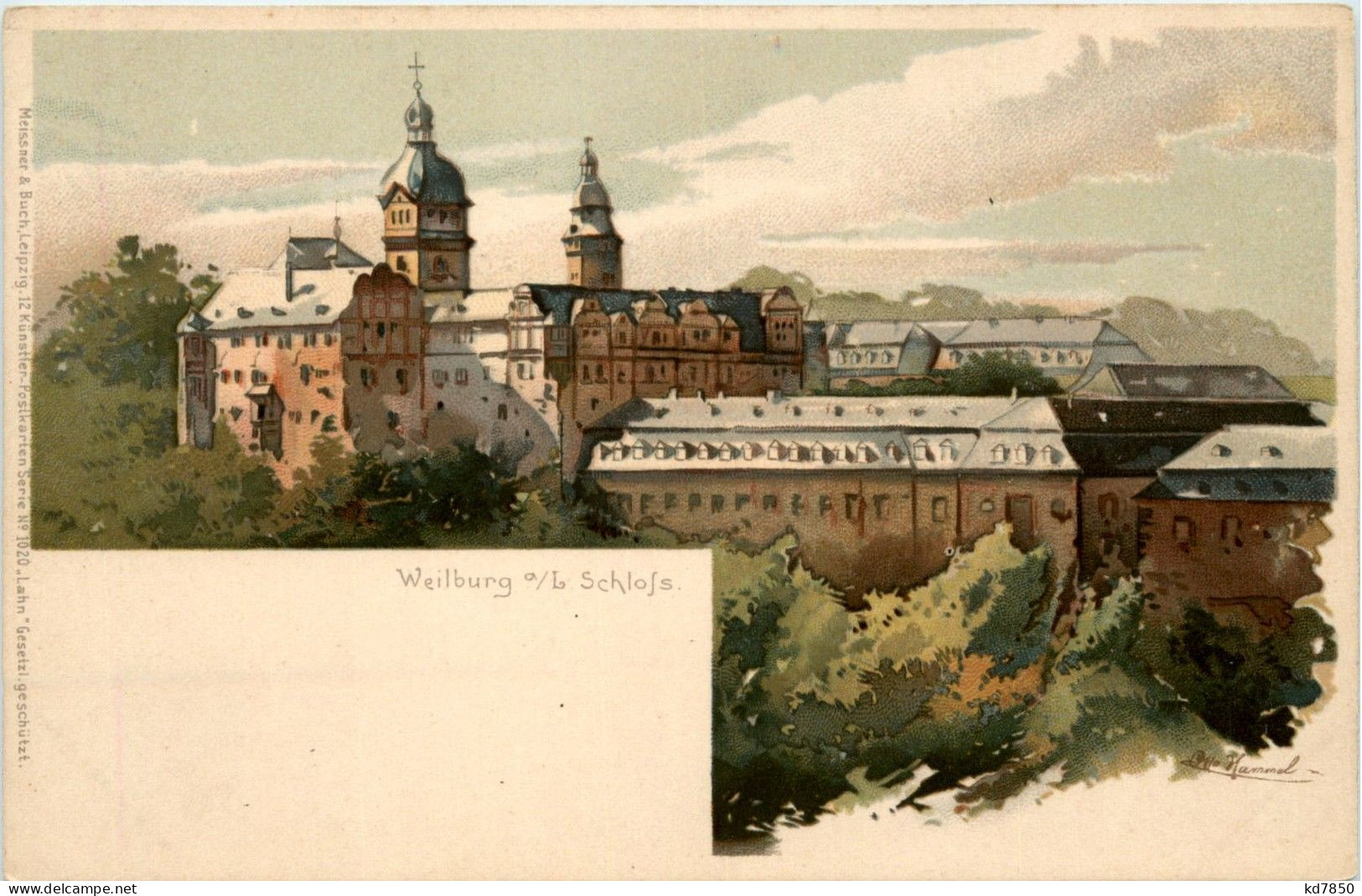 Weilburg - Schloss - Litho - Weilburg